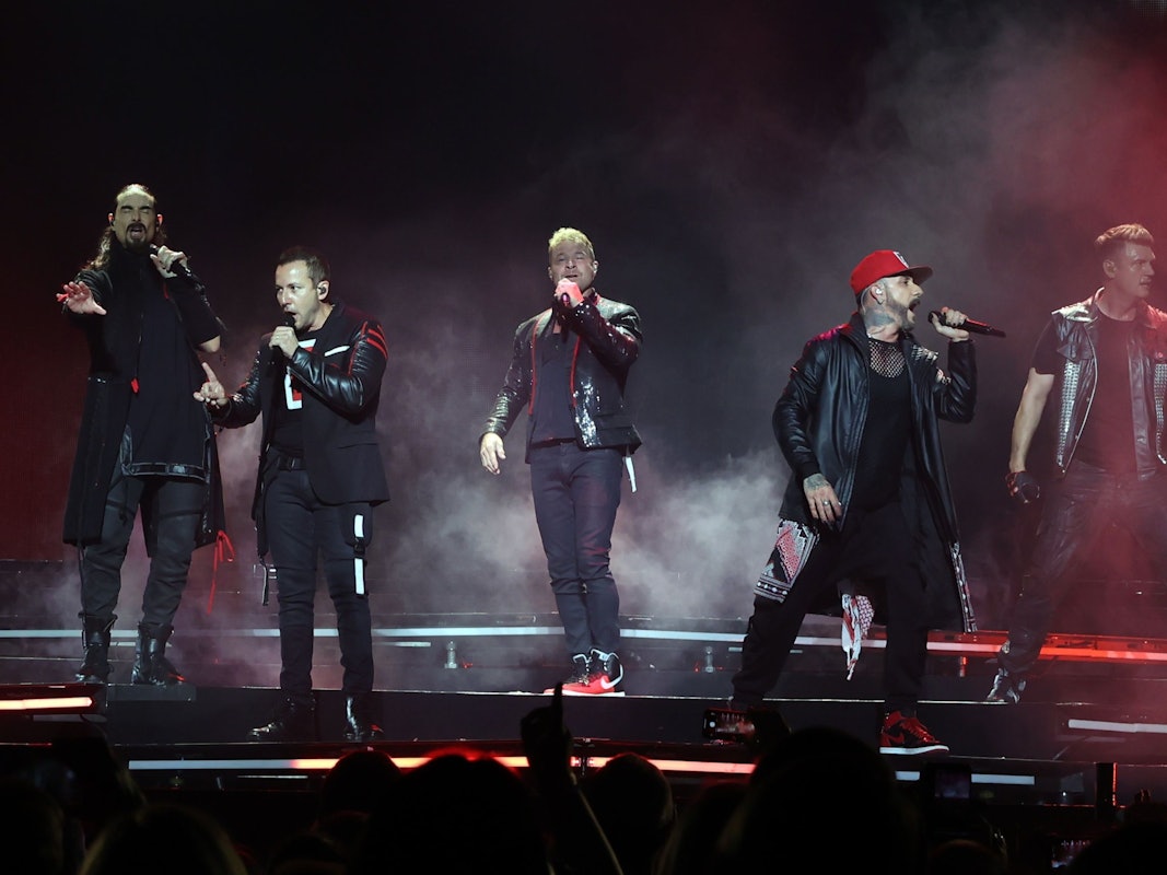 Die Backstreet Boys in der Lanxess Arena
beim Auftritt.