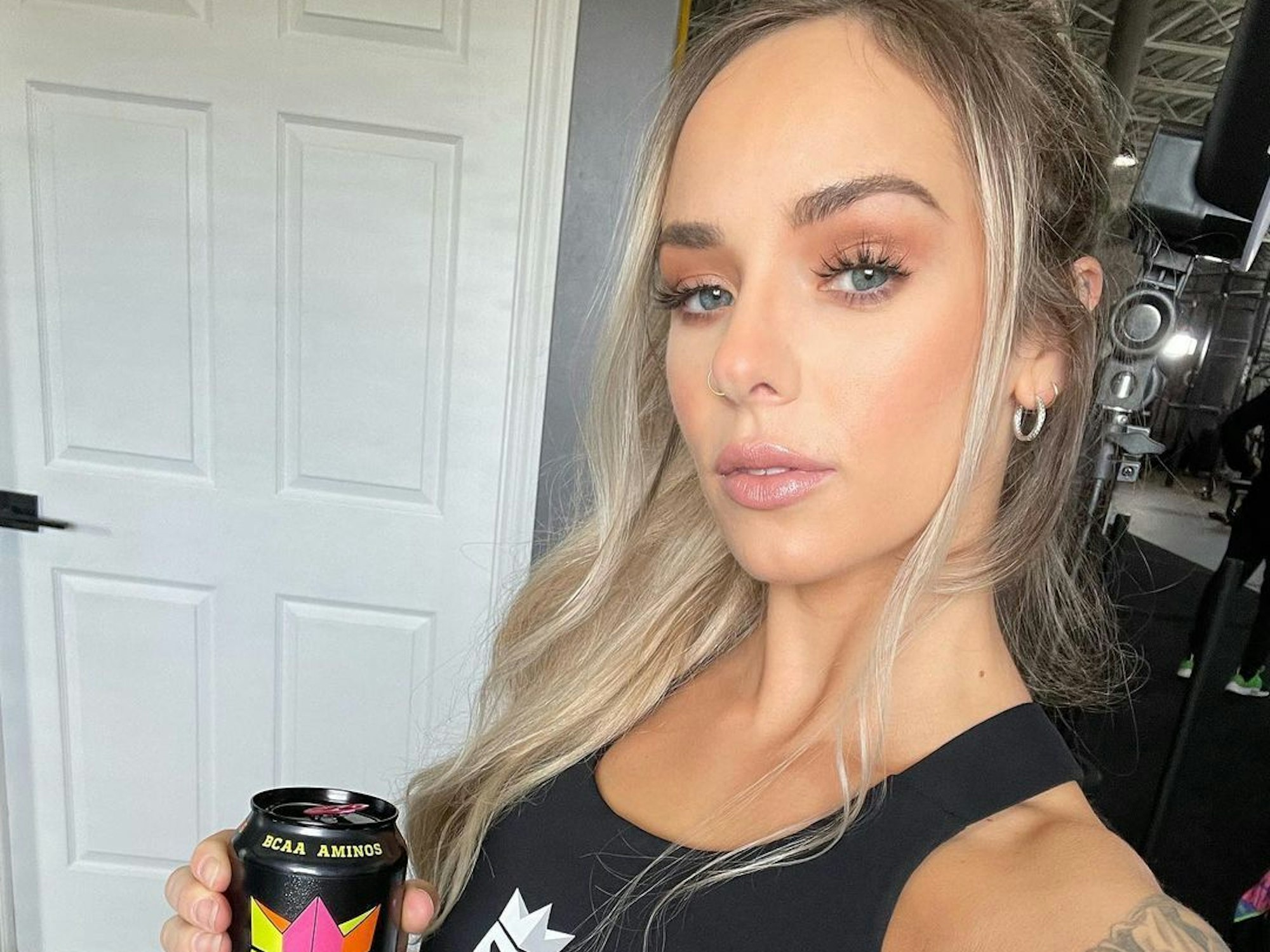 Topfit: Kelsey Henson, Ehefrau von Hafþór Júlíus Björnsson, im Fitnessstudio.