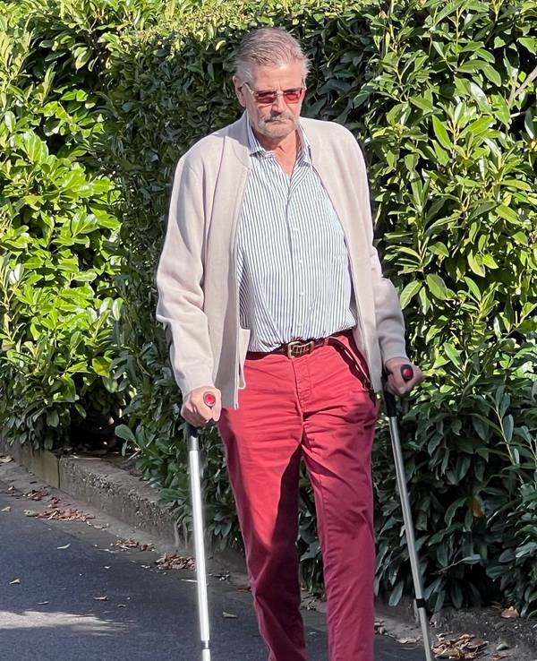 Günther Klum am 12. Oktober in Köln in einer Reha-Pause