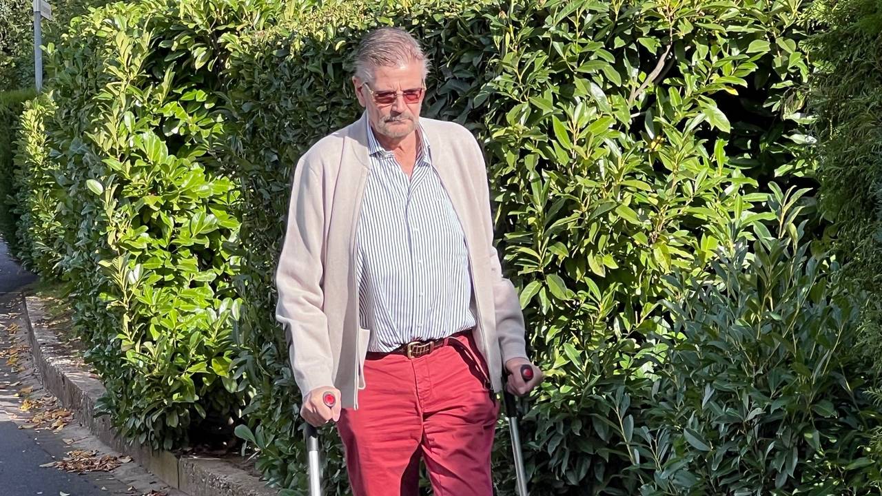 Günther Klum am 12. Oktober in Köln in einer Reha-Pause