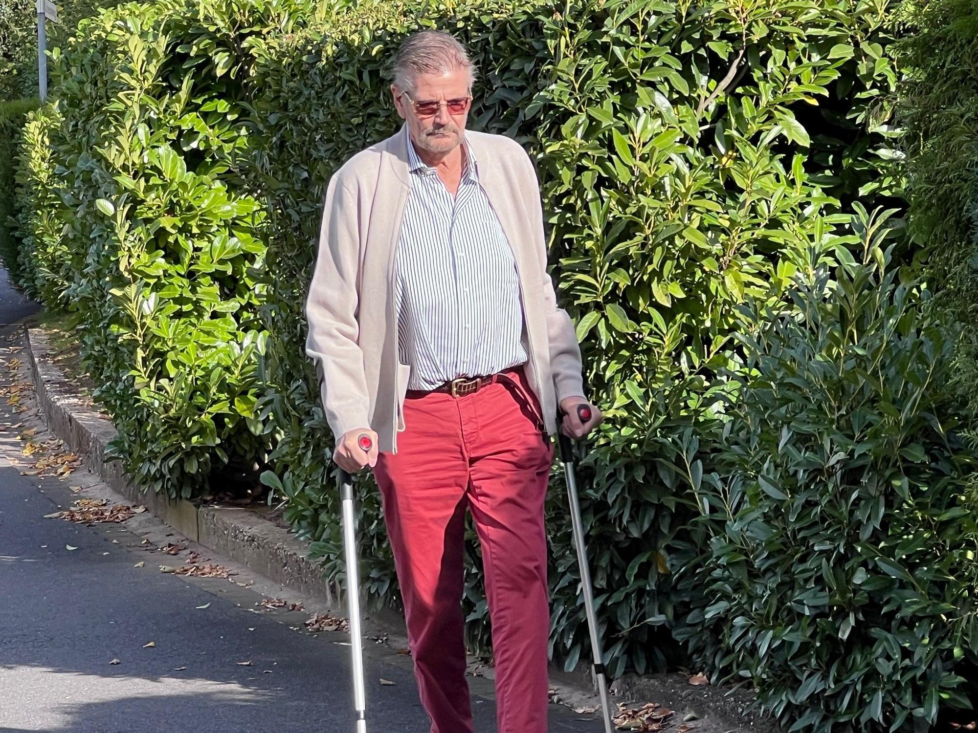 Günther Klum am 12. Oktober in Köln in einer Reha-Pause