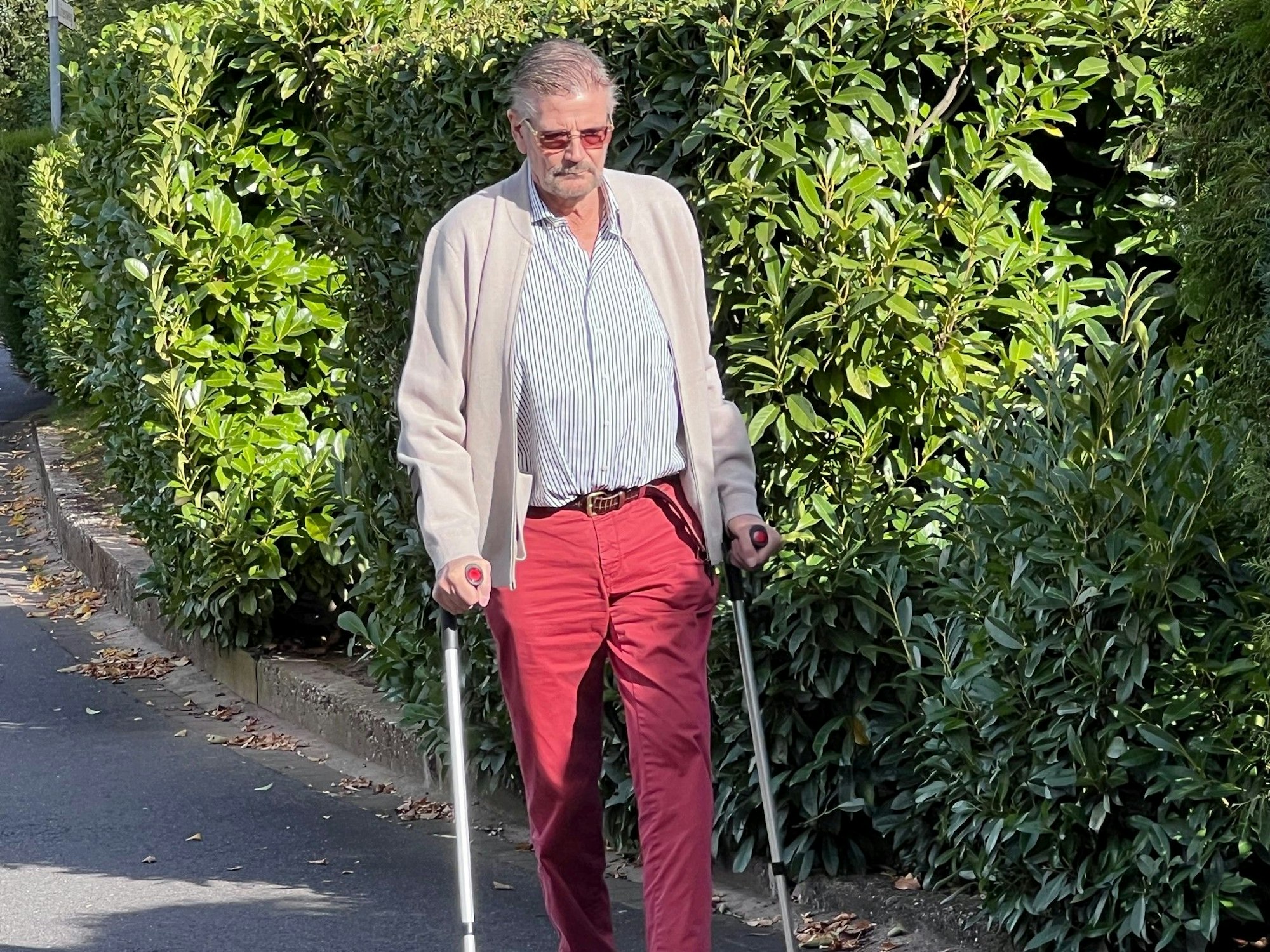 Günther Klum am 12. Oktober in Köln in einer Reha-Pause