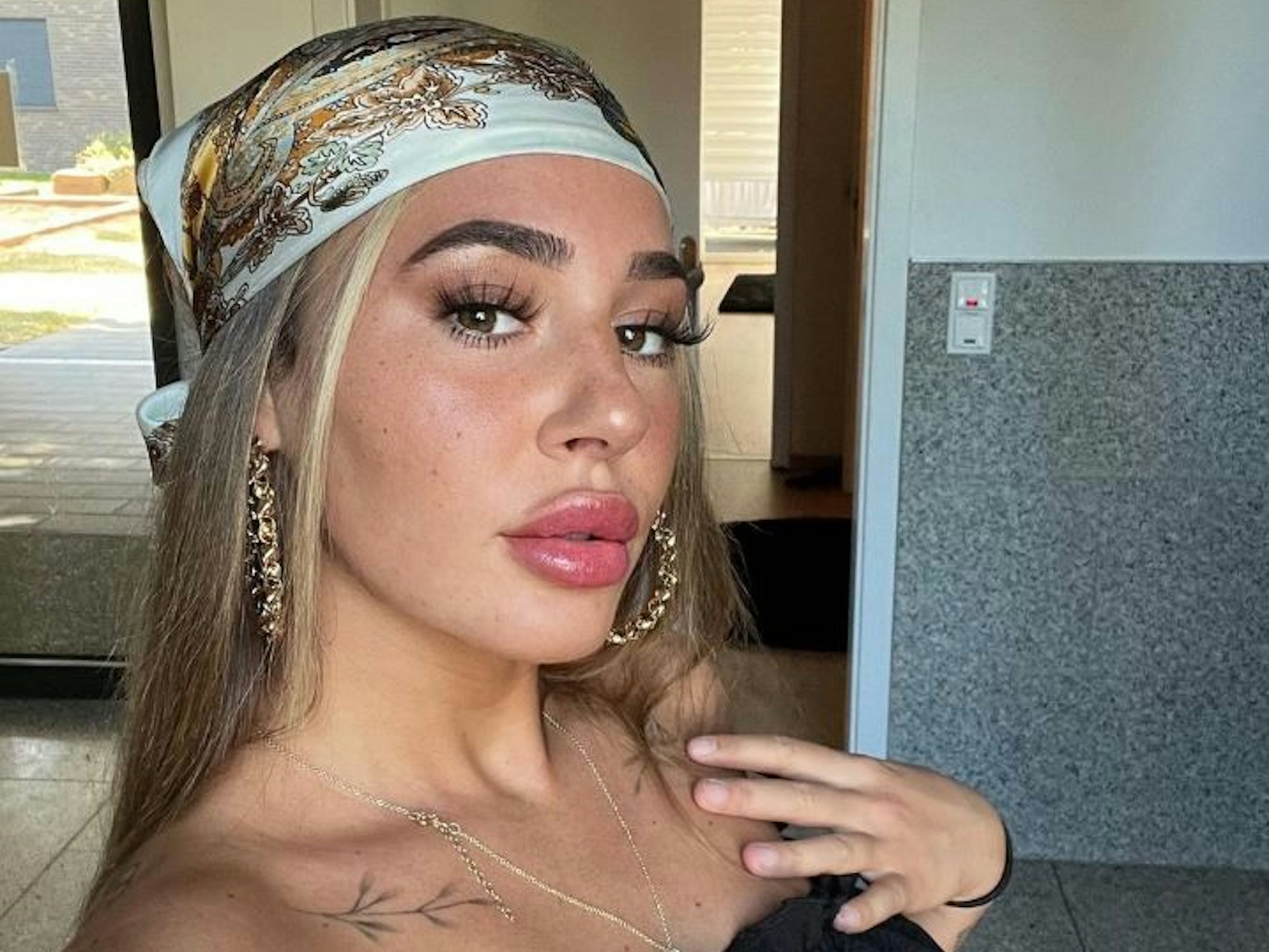 Alessia Herren auf einem Instagram-Selfie vom 13. August 2022.