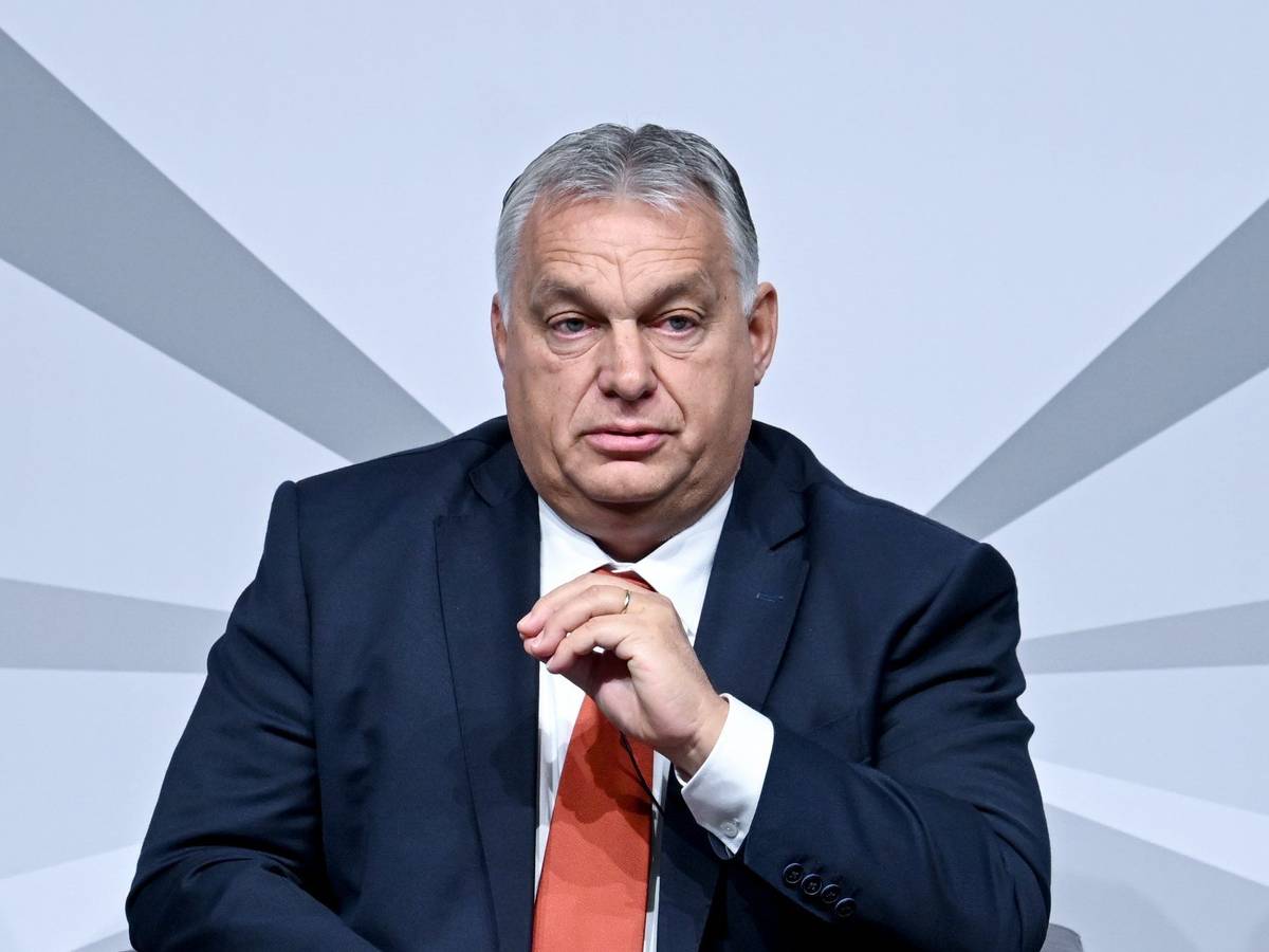Ungarns MinisterprÀsident Viktor Orbån spricht am 11. Oktober 2022 in Berlin