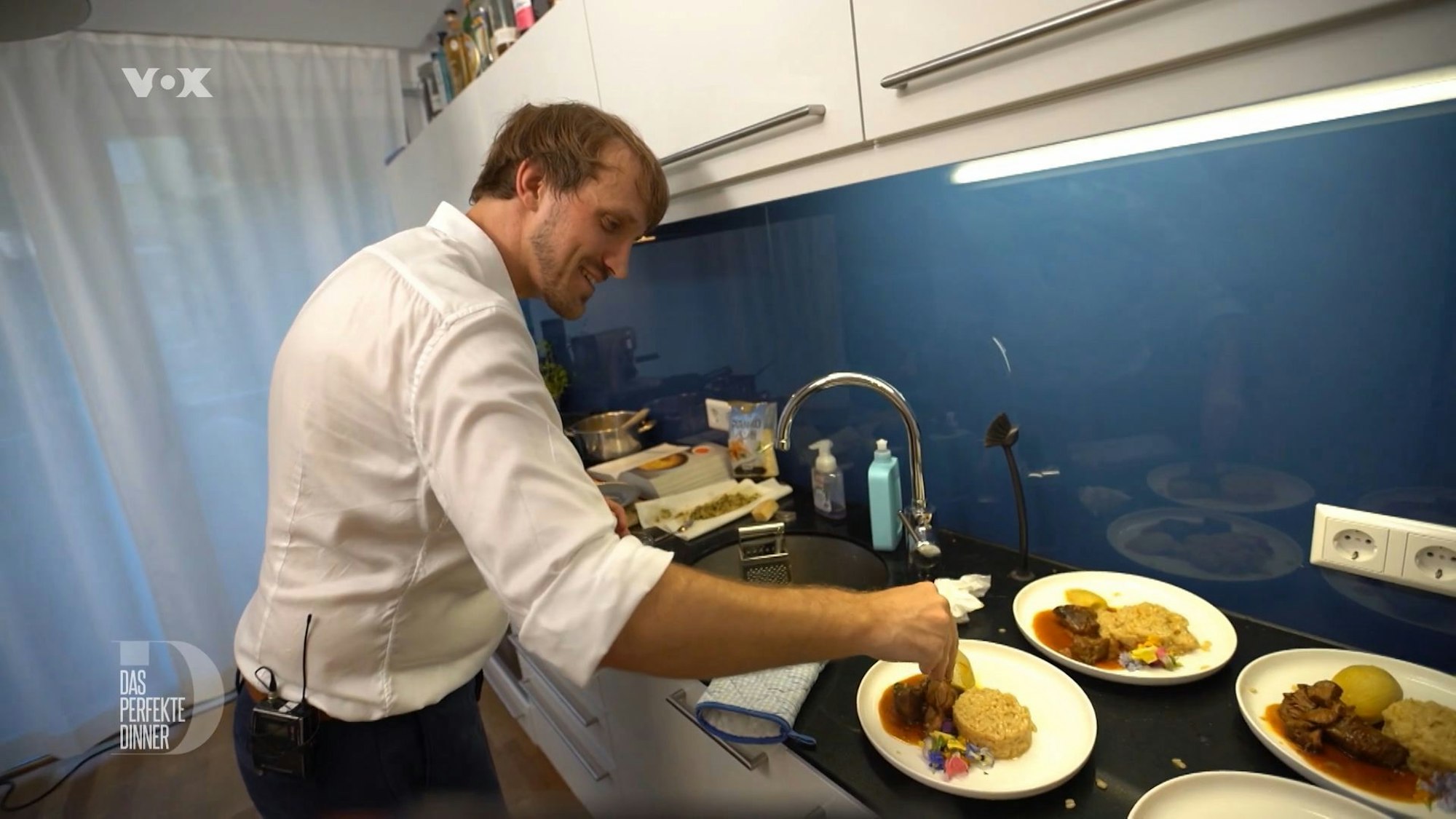 Beim Ossobuco mit Risotto läuft für Claas alles nach Plan.