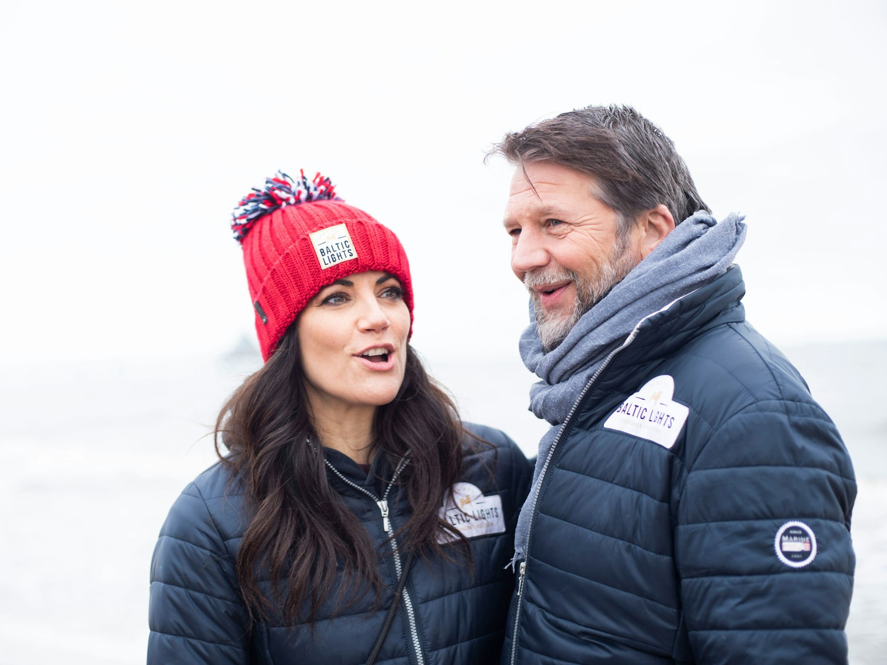 Bettina Zimmermann und Kai Wiesinger posieren im März 2022 in Mecklenburg-Vorpommern.