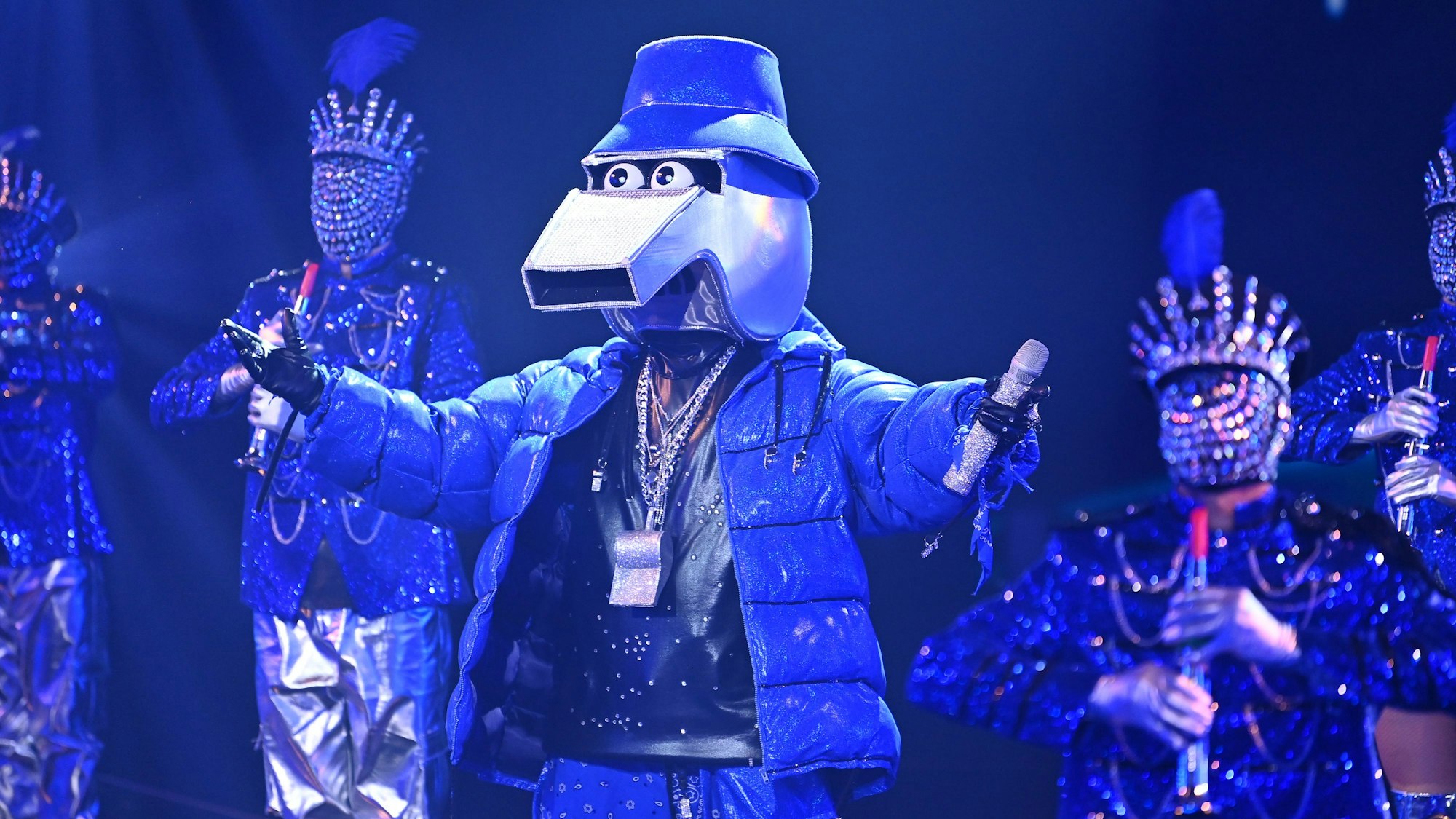 „Die Pfeife“ steht in Show 3 von „The Masked Singer“ auf der Bühne