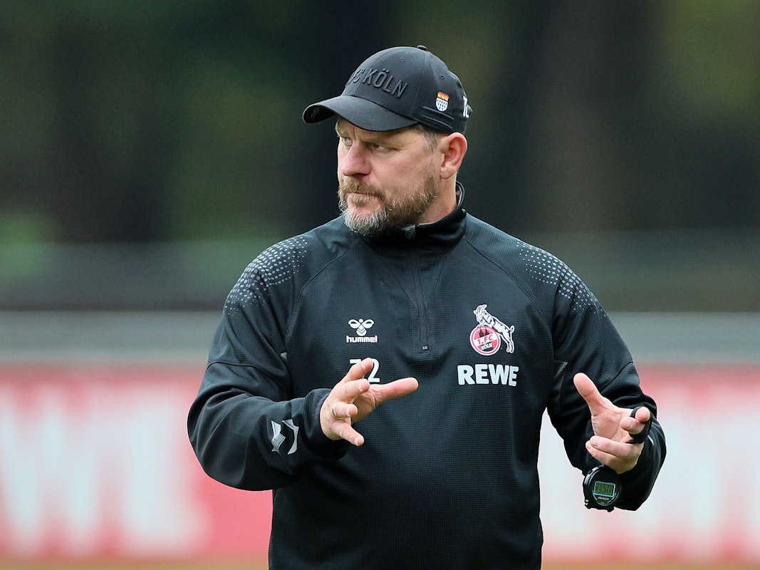 Steffen Baumgart bei der Vorbereitung auf Augsburg, am 14. Oktober 2022 am Geißbockheim