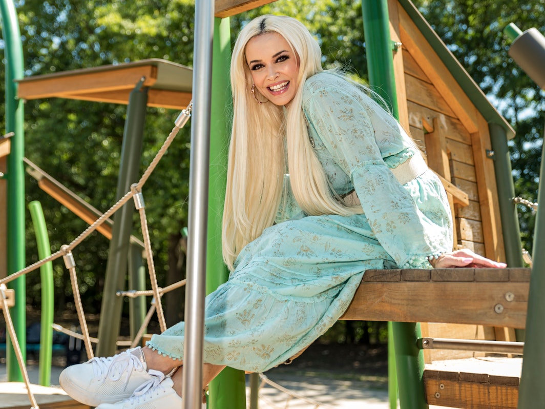 Daniela Katzenberger, hier bei einem Pressetermin am 13.07.2020 in Köln, heizt ihren Fans in einem verführerischen Dress ein.