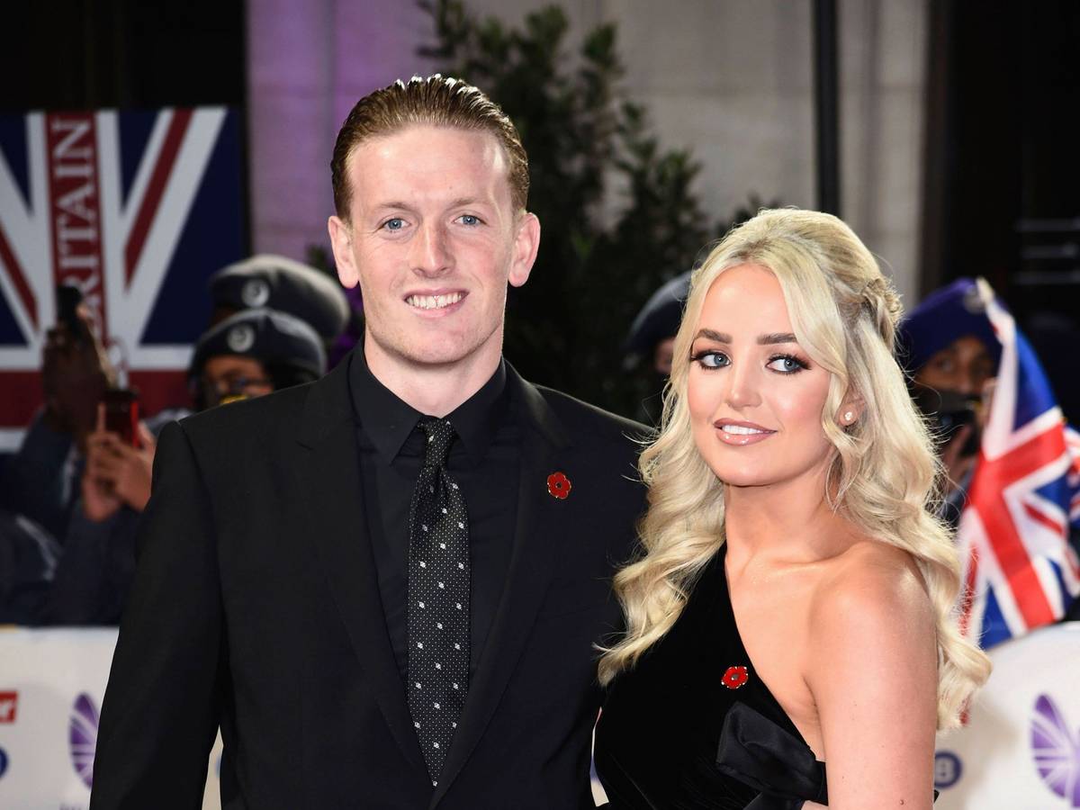Jordan Pickford mit Freundin Megan Davison bei der Verleihung der Pride of Britain Awards 2021 im Grosvenor House Hotel.