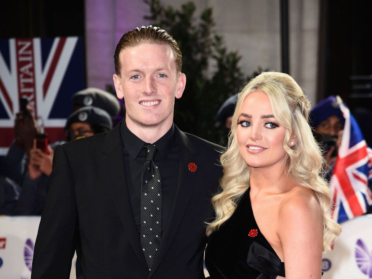 Jordan Pickford mit Freundin Megan Davison bei der Verleihung der Pride of Britain Awards 2021 im Grosvenor House Hotel.