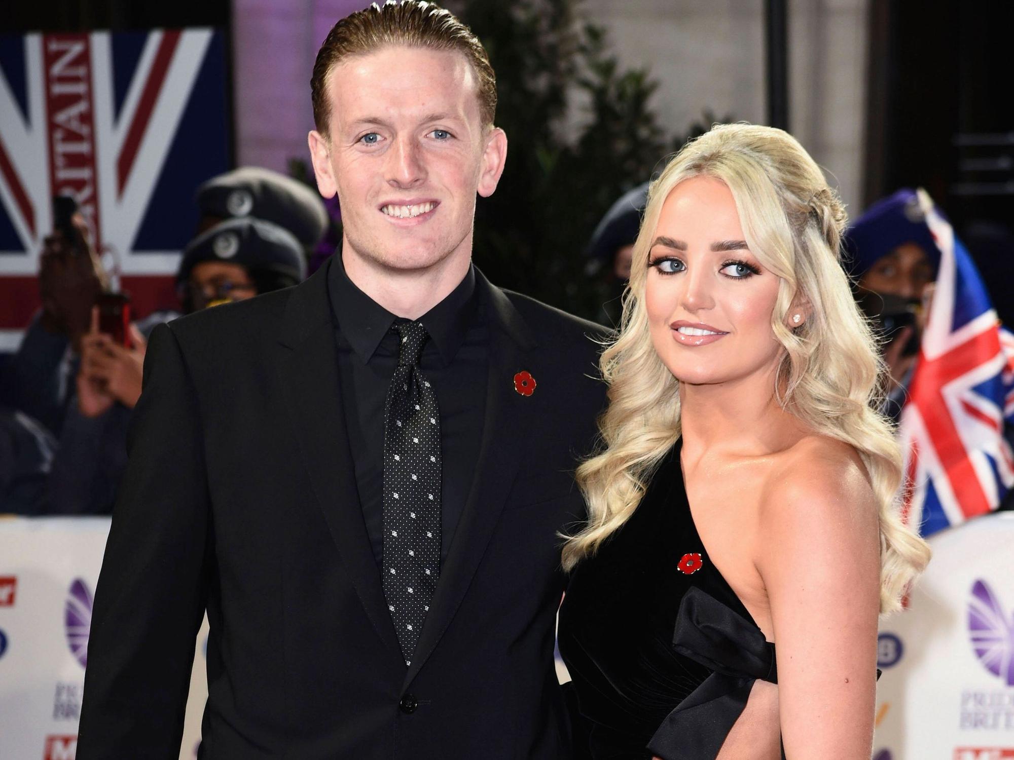 Jordan Pickford mit Freundin Megan Davison bei der Verleihung der Pride of Britain Awards 2021 im Grosvenor House Hotel.