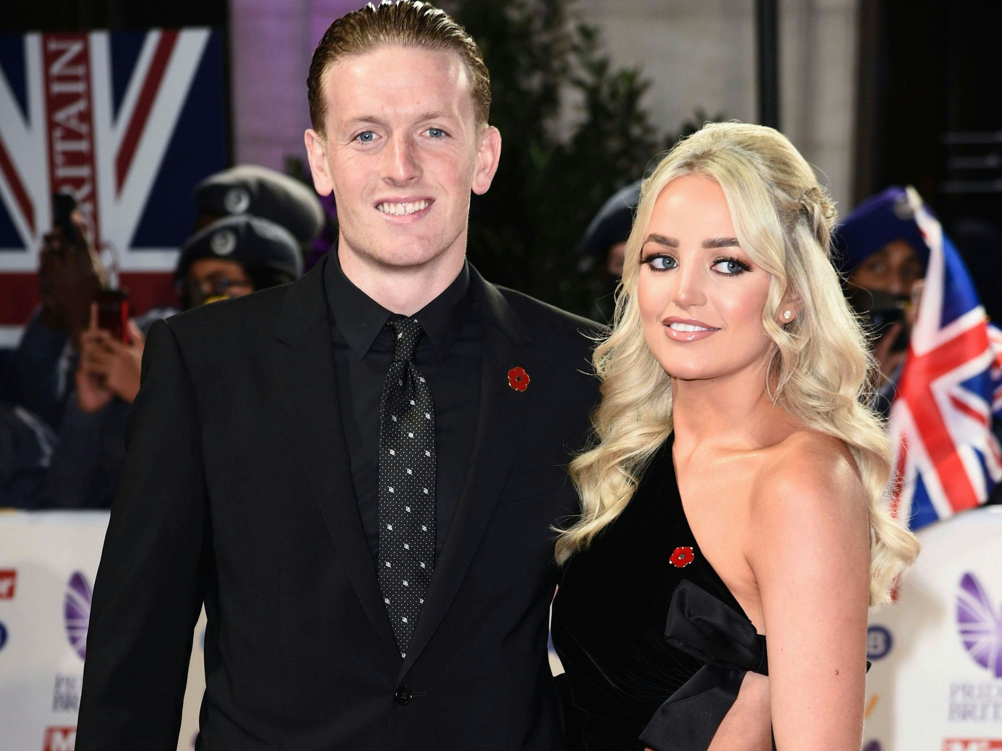 Jordan Pickford mit Freundin Megan Davison bei der Verleihung der Pride of Britain Awards 2021 im Grosvenor House Hotel.
