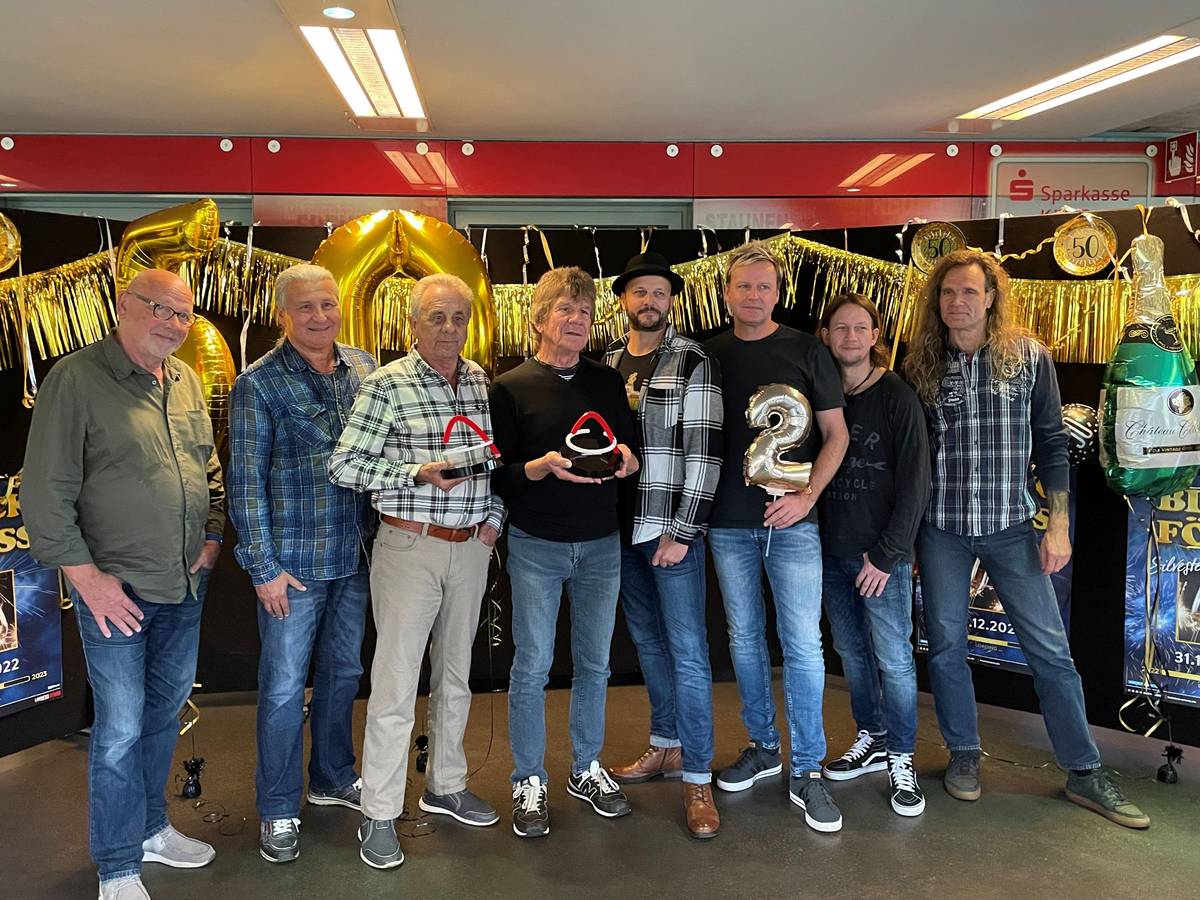 Die Bläck Fööss bei ihrer Pressekonferenz in der Lanxess-Arena.