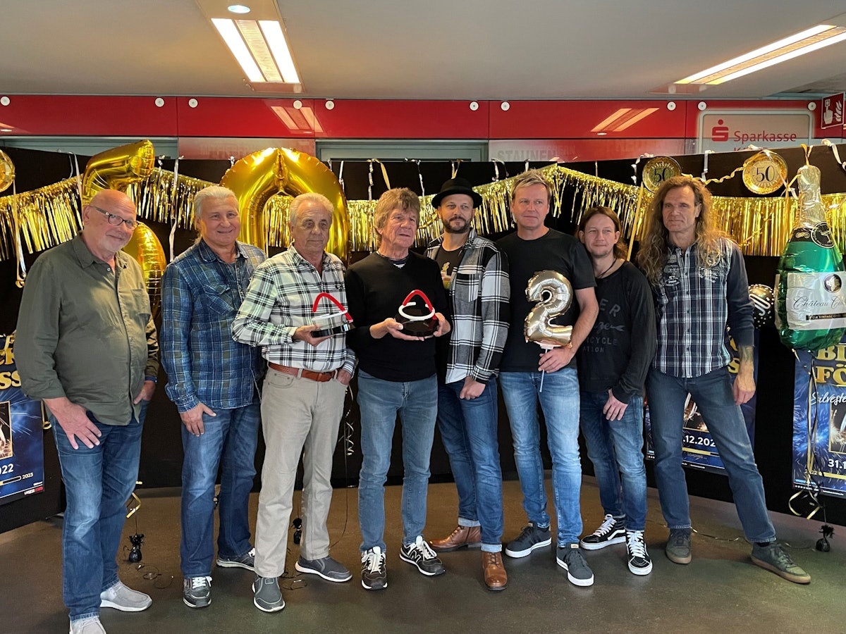 Die Bläck Fööss bei ihrer Pressekonferenz in der Lanxess-Arena.