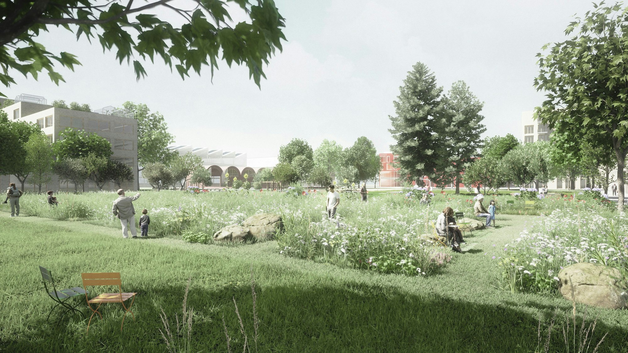 Modell des Max-Becker-Areals in Köln.