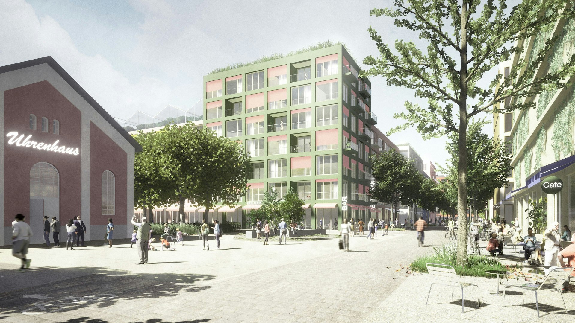 Modell des Max-Becker-Areals in Köln.