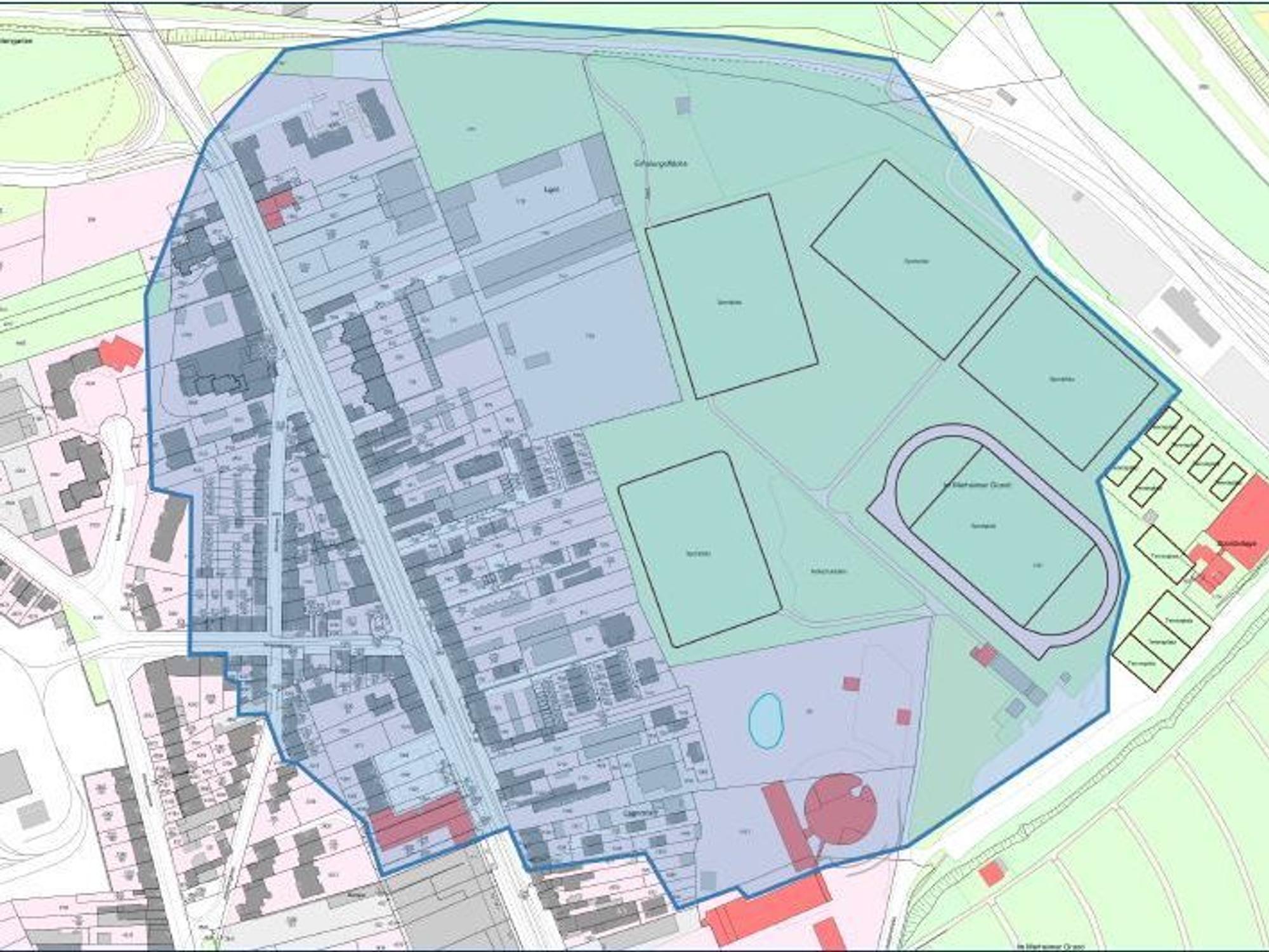 Ein Ausschnitt des Kölner Stadtplans mit einem Evakuierungsradius.