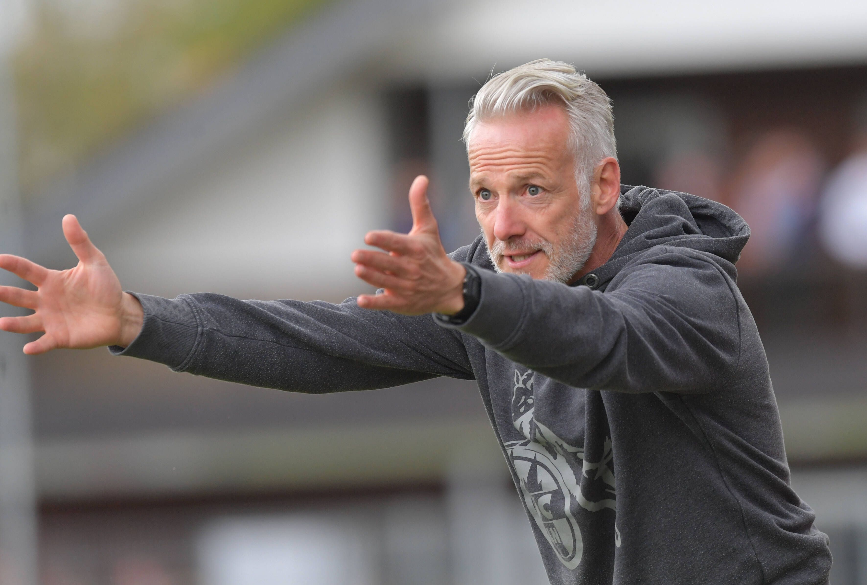 Kölns U21-Trainer Mark Zimmermann am 8. Oktober 2022 in Wiedenbrück