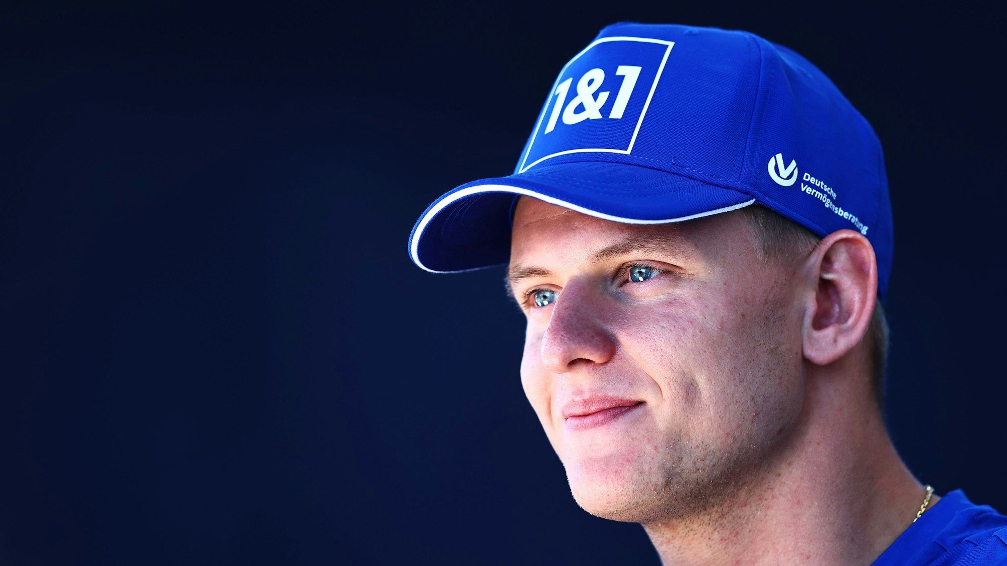 Mick Schumacher hat gute Laune bei einem Interview vor dem Großen Preis der USA.