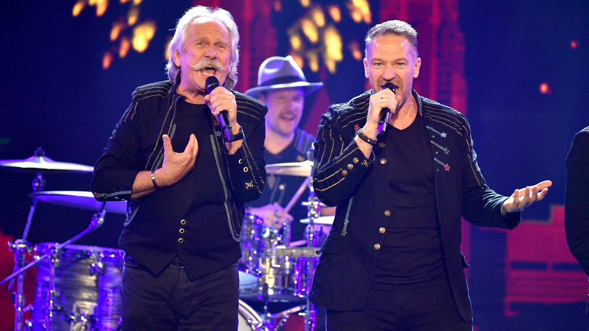 Höhner bei der Aufzeichnung der SWR-Unterhaltungsshow „Die Beatrice Egli Show“ im Studio H in Berlin-Adlershof.