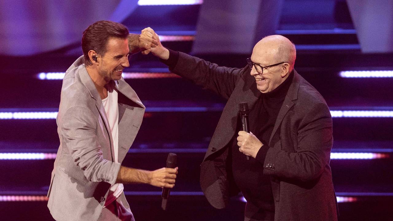 Florian Silbereisen und Rainer Calmund bei der Aufzeichnung der TV-Show Das grosse Schlagerjubiläum 2022.