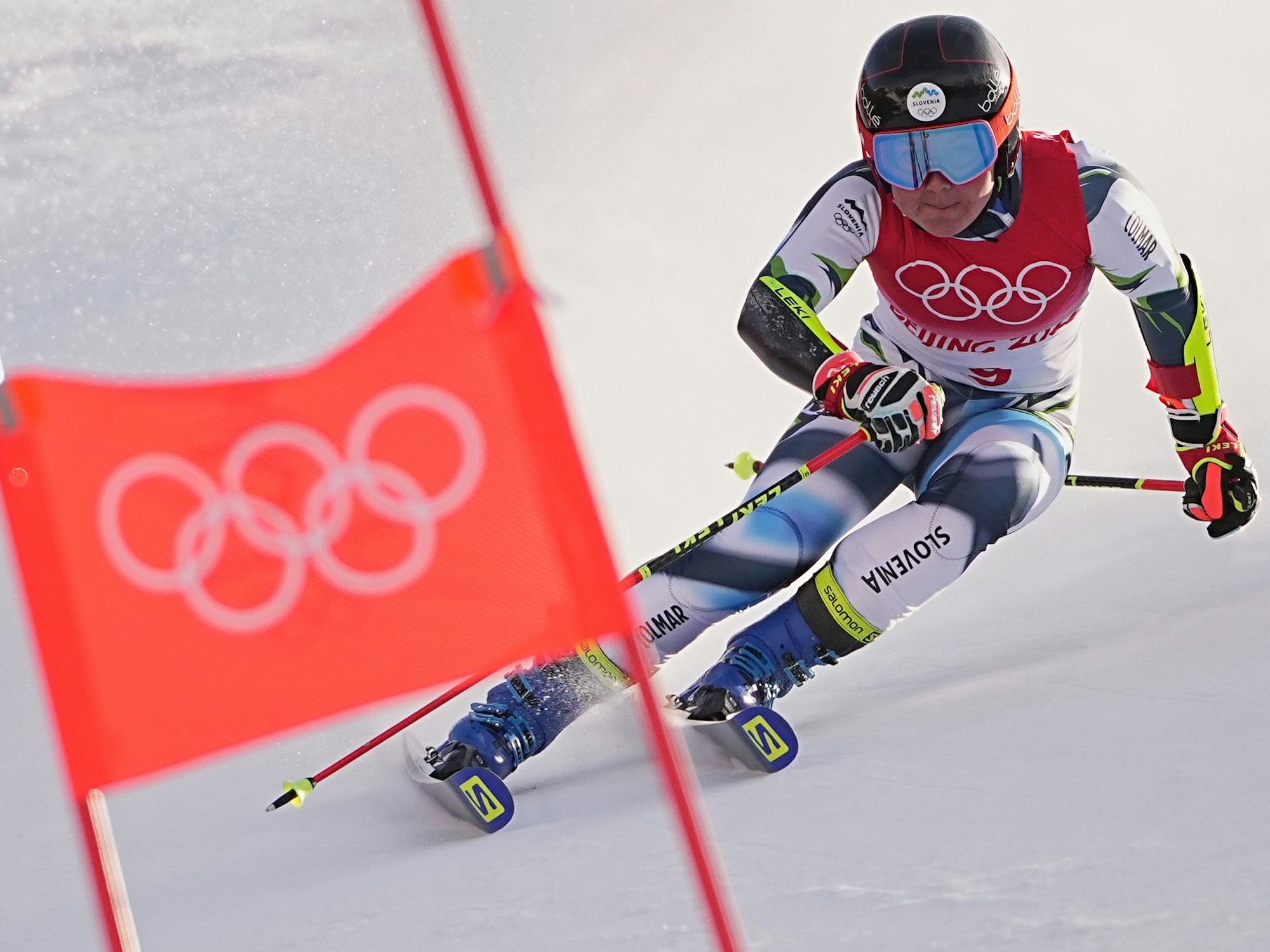 Meta Hrovat aus Slovenien in Aktion.