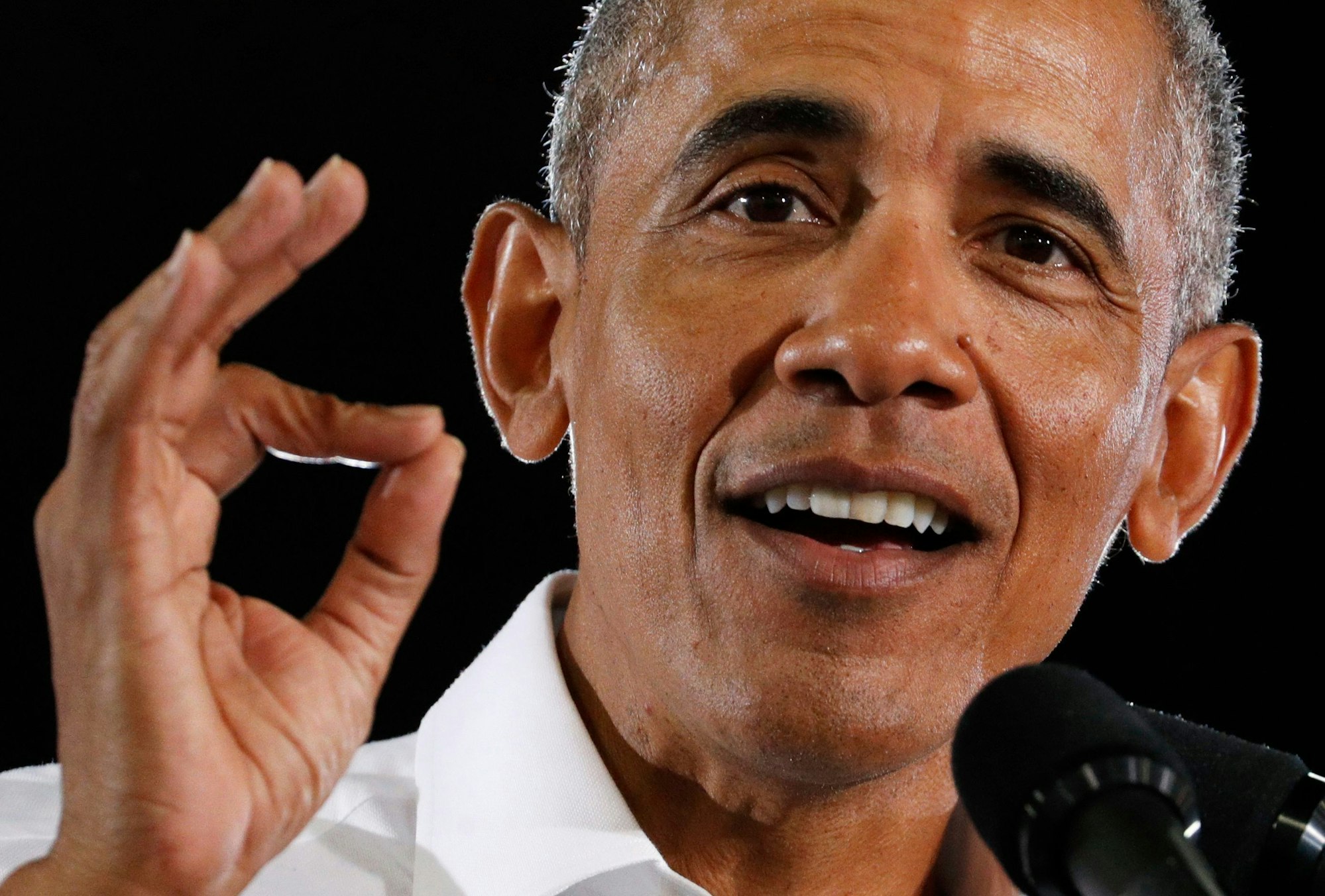 Barack Obama spricht am 22. Oktober 2022 vor Anhängern in Nevada.