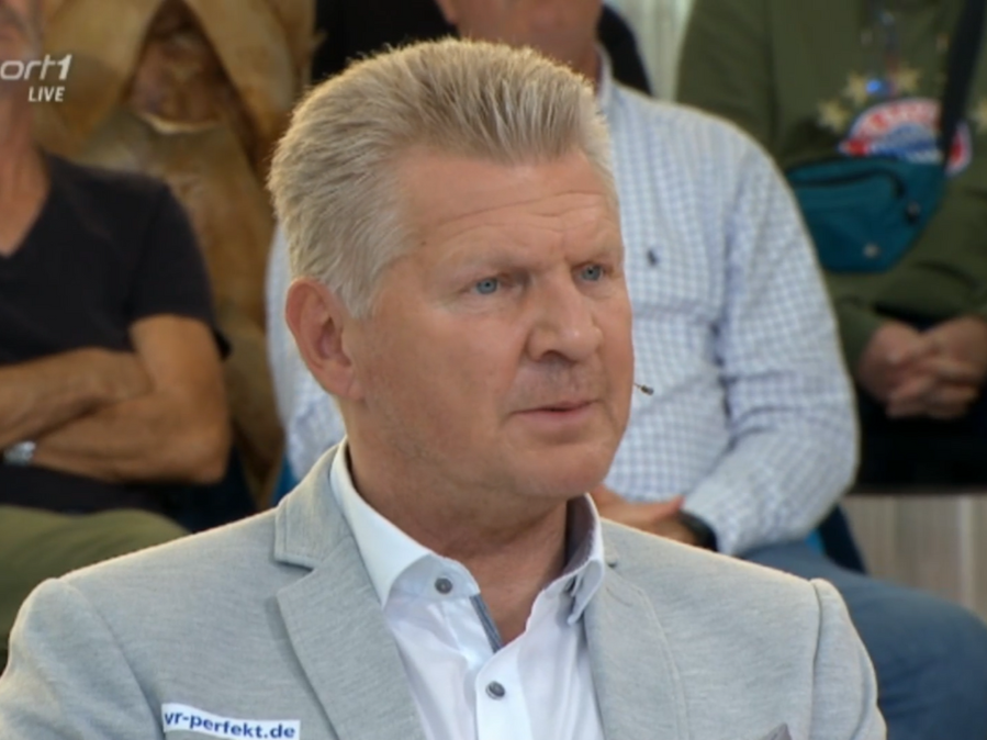 Sport1-Experte Stefan Effenberg in der Runde beim Doppelpass.