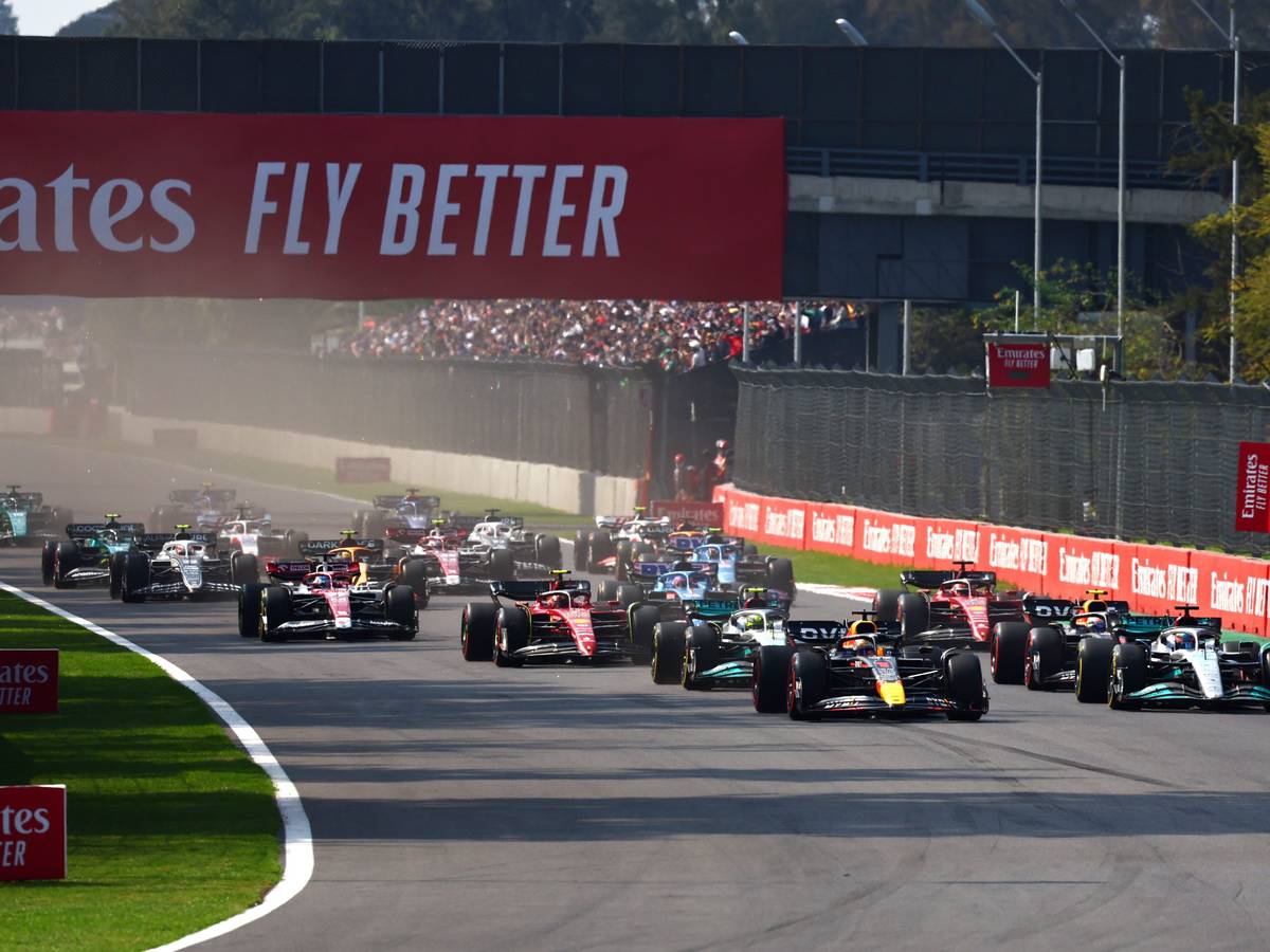 Das Fahrerfeld beim Grand Prix in Mexiko.
