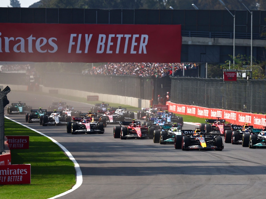 Das Fahrerfeld beim Grand Prix in Mexiko.