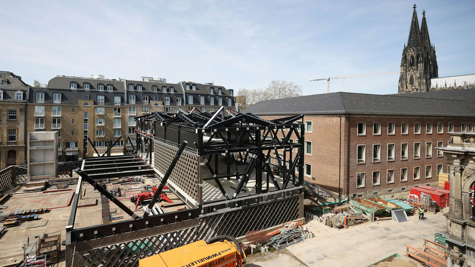 Die Baustelle des Jüdischen Museums in Köln.