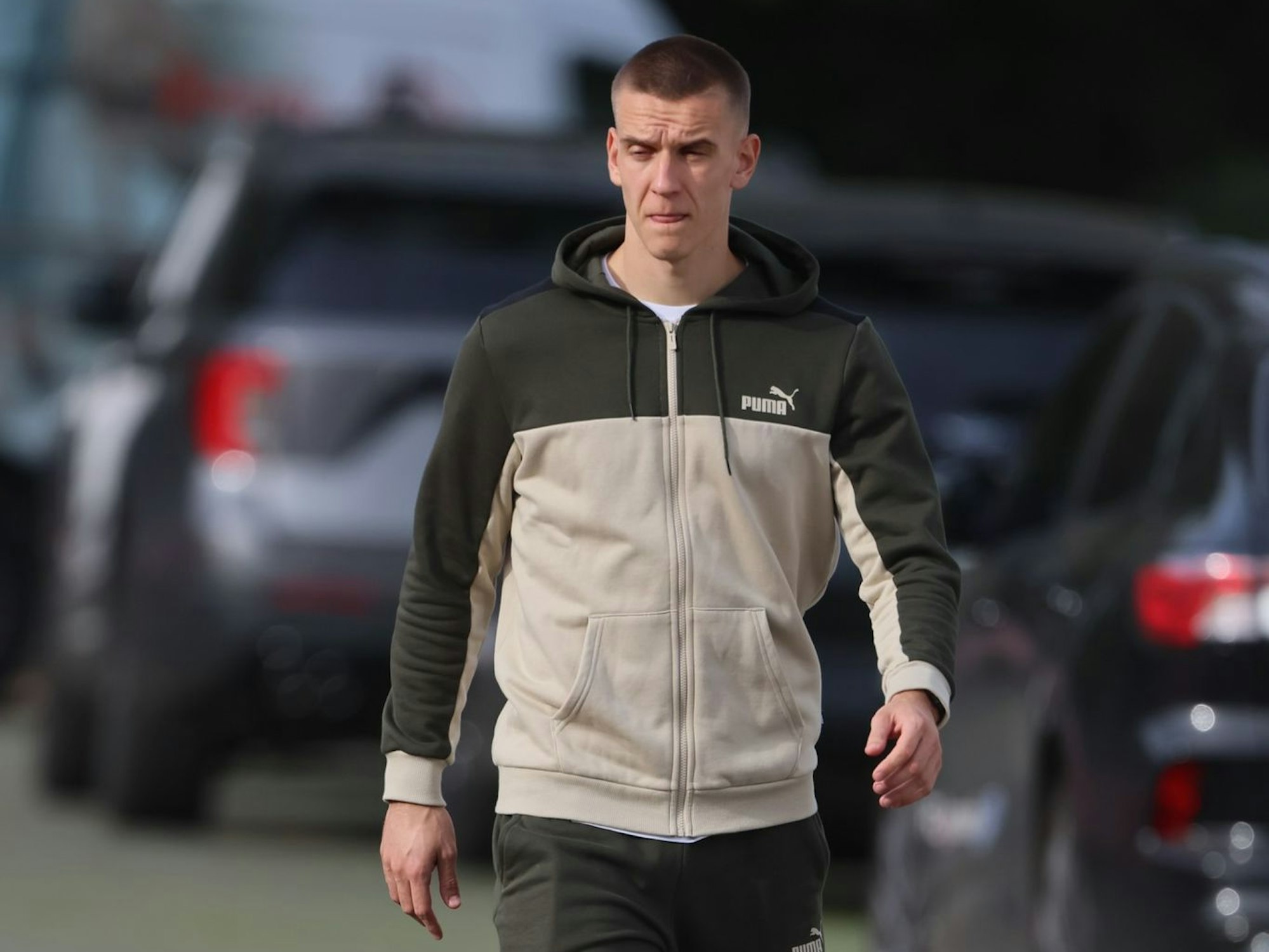 Florian Dietz am Montag (31. Oktober 2022) am Geißbockheim