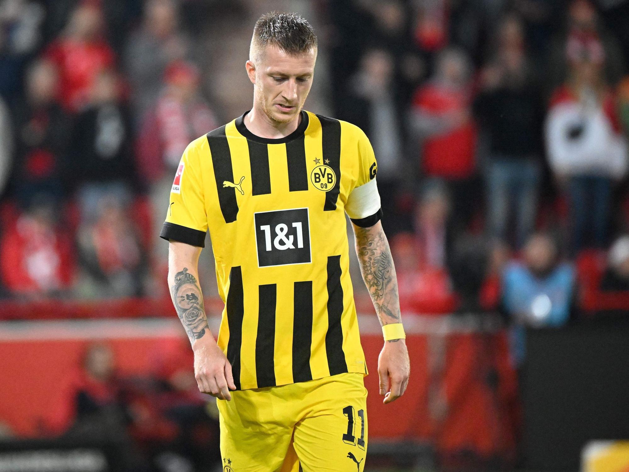 BVB-Star Marco Reus ist frustriert nach der Niederlage gegen den 1. FC Union Berlin.
