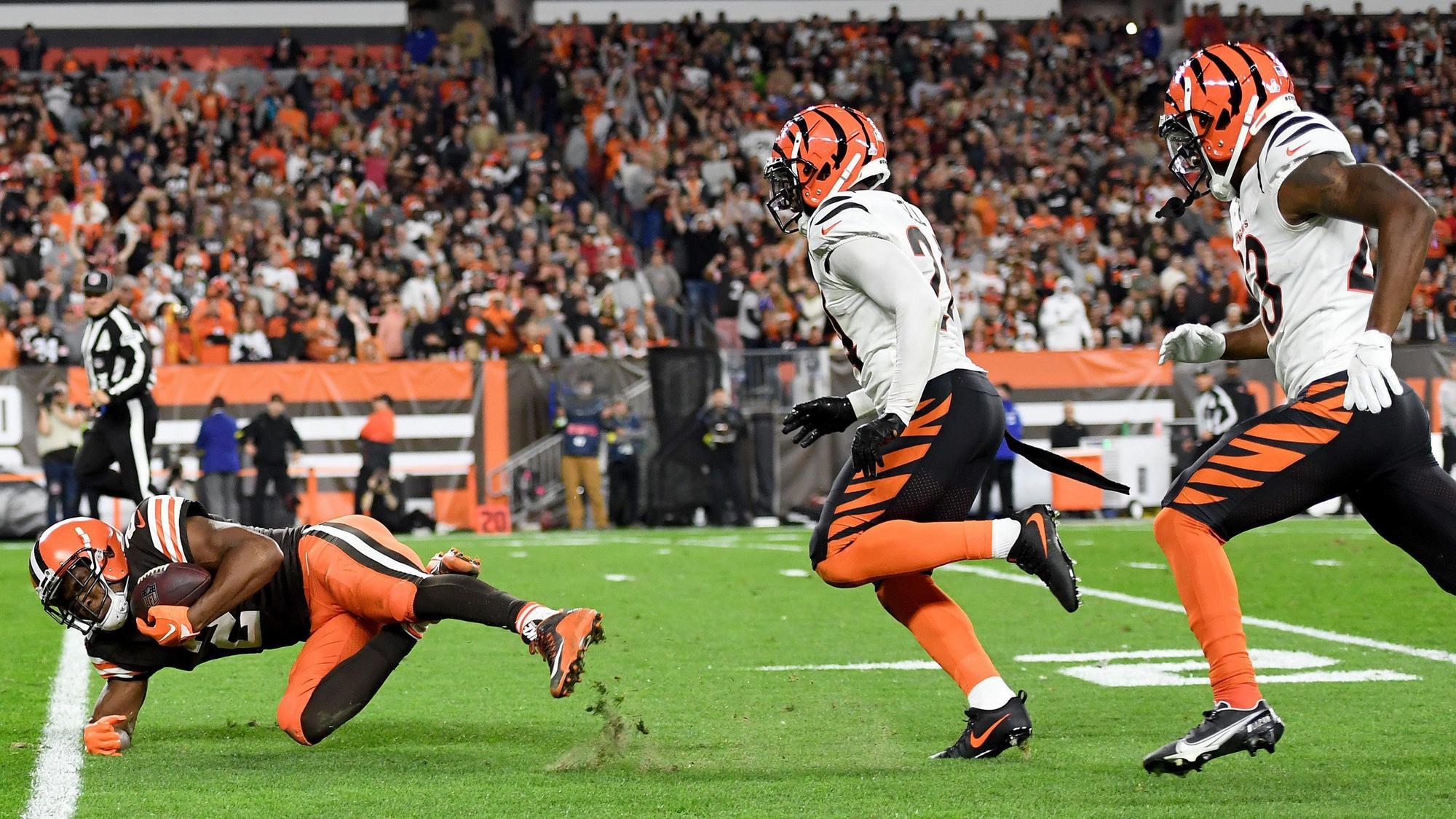 Amari Cooper von den Cleveland Browns im Einsatz gegen die Cincinnati Bengals.