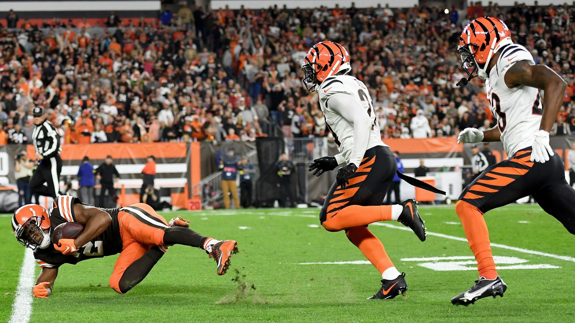 Amari Cooper von den Cleveland Browns im Einsatz gegen die Cincinnati Bengals.