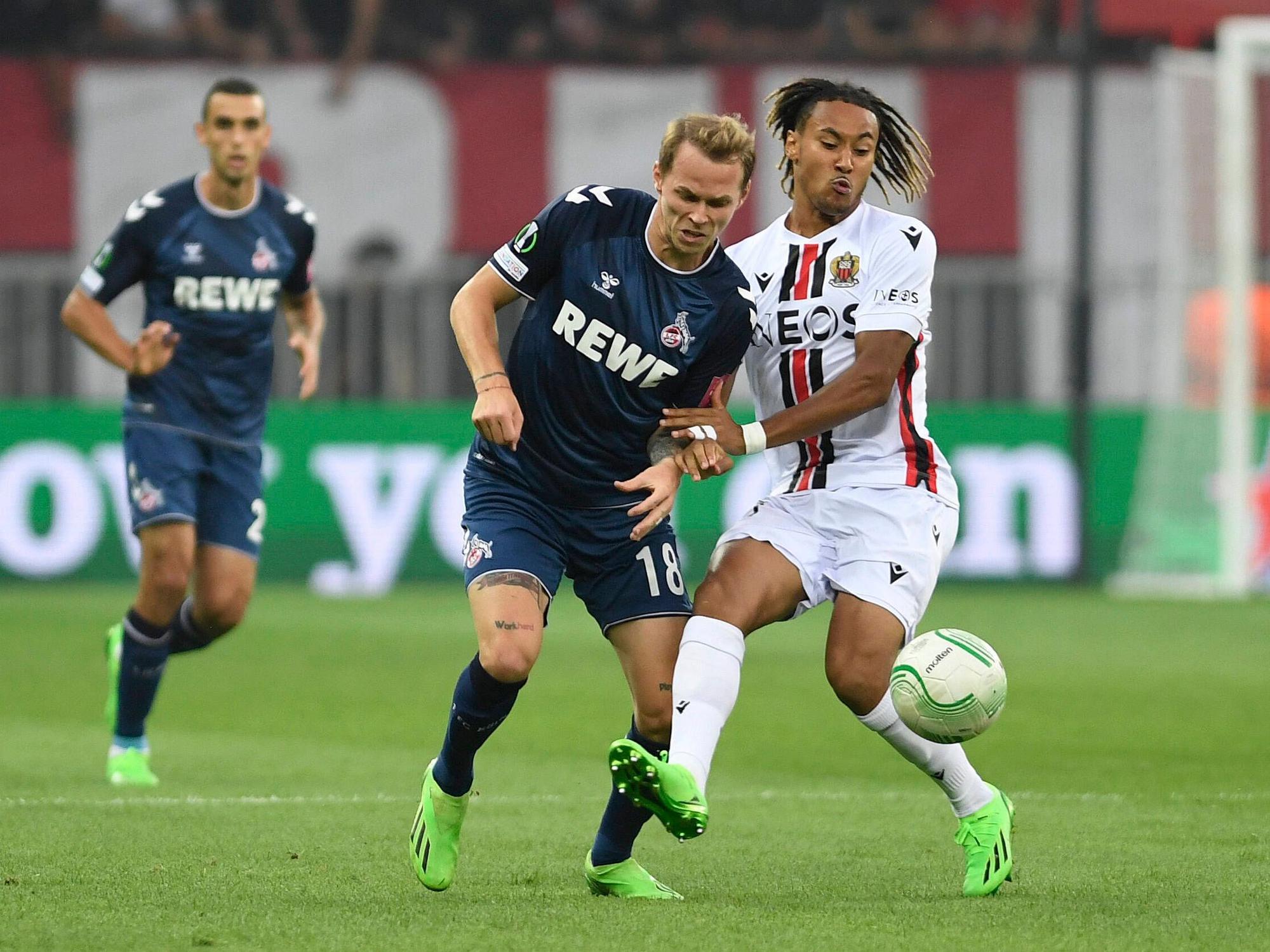 FC-Star Ondrej Duda (l.) im Zweikampf mit Nizzas Khephren Thuram.