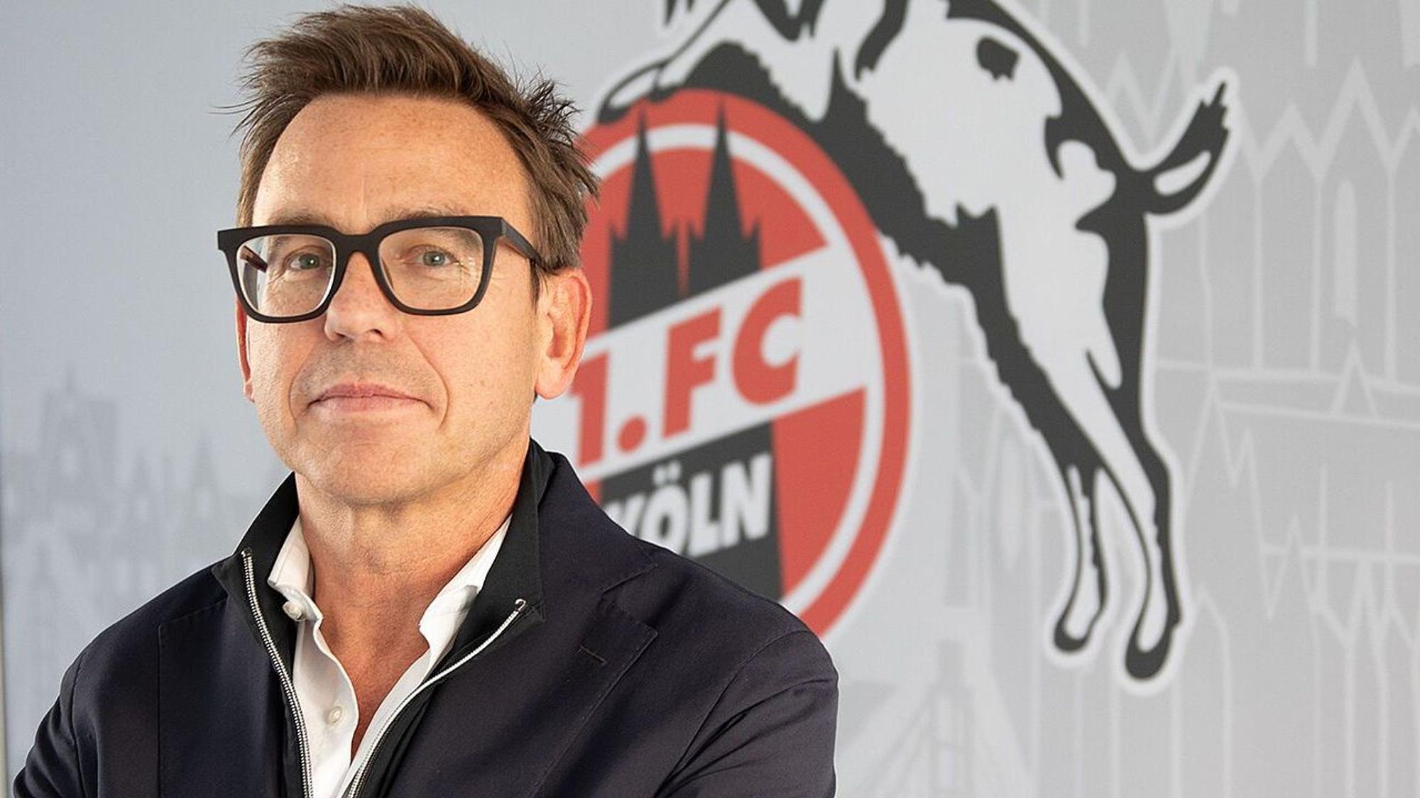 Markus Rejek bei seinem ersten Arbeitstag als Geschäftsführer des 1. FC Köln am Geißbockheim