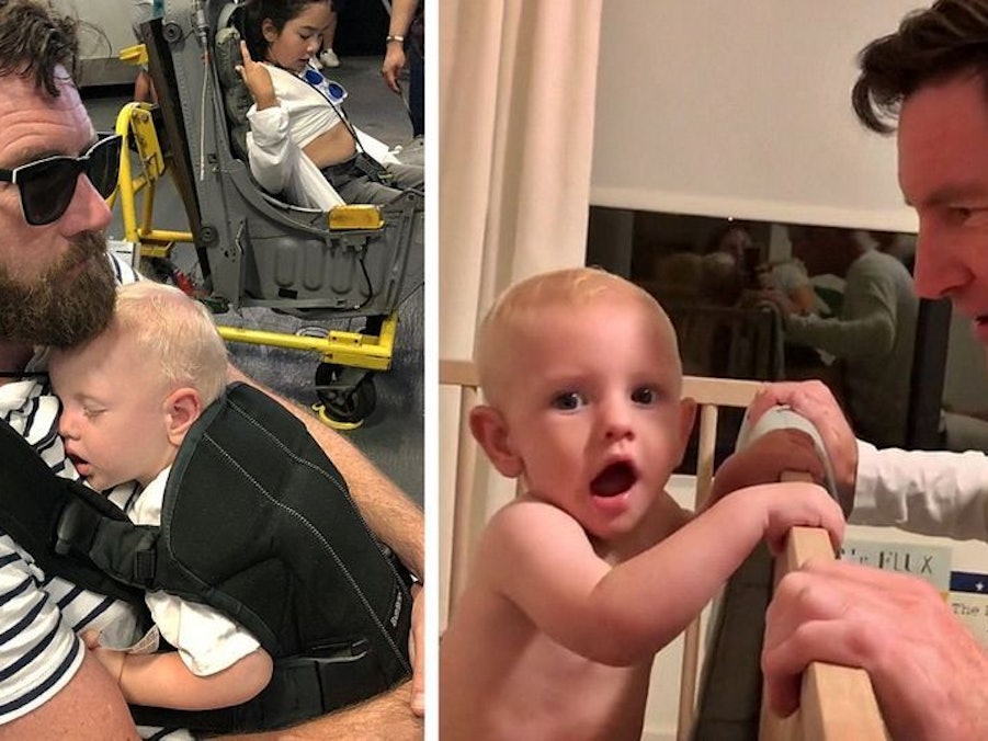 Ein Vater aus Arizona überrascht seinen elf Monate alten Sohn Theo mit krasser Veränderung.