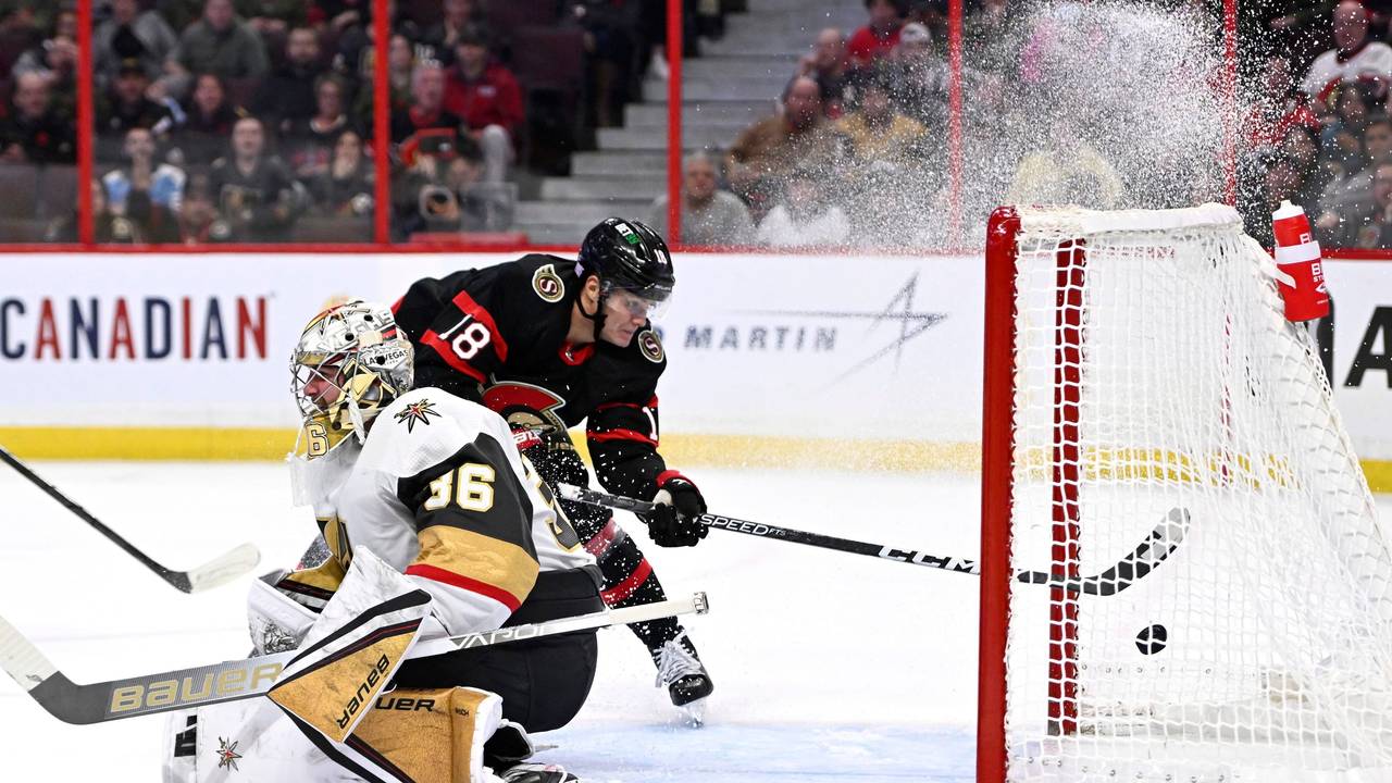 NHL: Tim Stützle trifft gegen die Vegas Golden Nights, verliert am Ende aber trotzdem mit den Ottawa Senators.