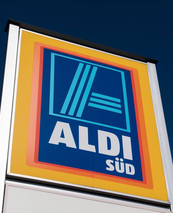 Das Logo von Aldi Süd, aufgenommen am 23. März 2017 in Mülheim an der Ruhr (Nordrhein-Westfalen).