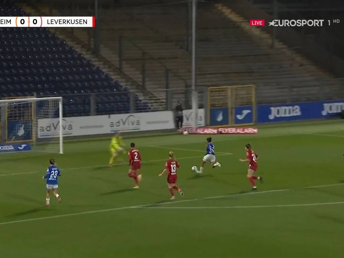 Screenshot des Highlight-Videos aus dem Spiel der TSG Hoffenheim gegen Bayer Leverkusen bei Eurosport. In der Live-Übertragung war der Sender zum Ärger einiger Fans zu spät eingestiegen.