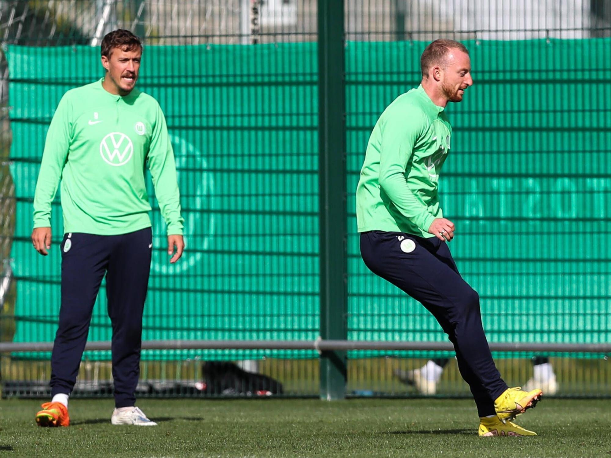 Maximilian Arnold und Max Kruse trainieren gemeinsam beim VfL Wolfsburg.