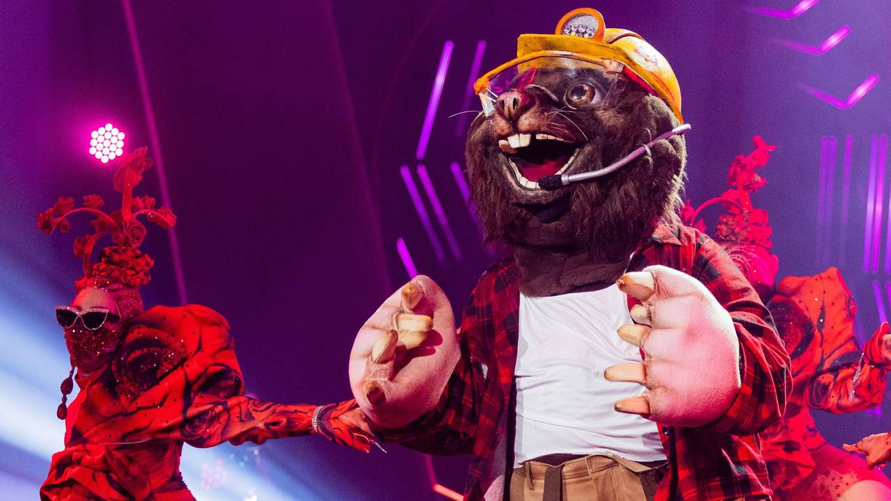Die Figur «Der Maulwurf» steht in der Prosieben-Show «The Masked Singer» auf der Bühne. +++ dpa-Bildfunk +++