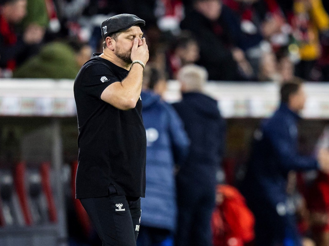 Steffen Baumgart nach der 0:2-Niederlage gegen den SC Freiburg am 6. November 2022.