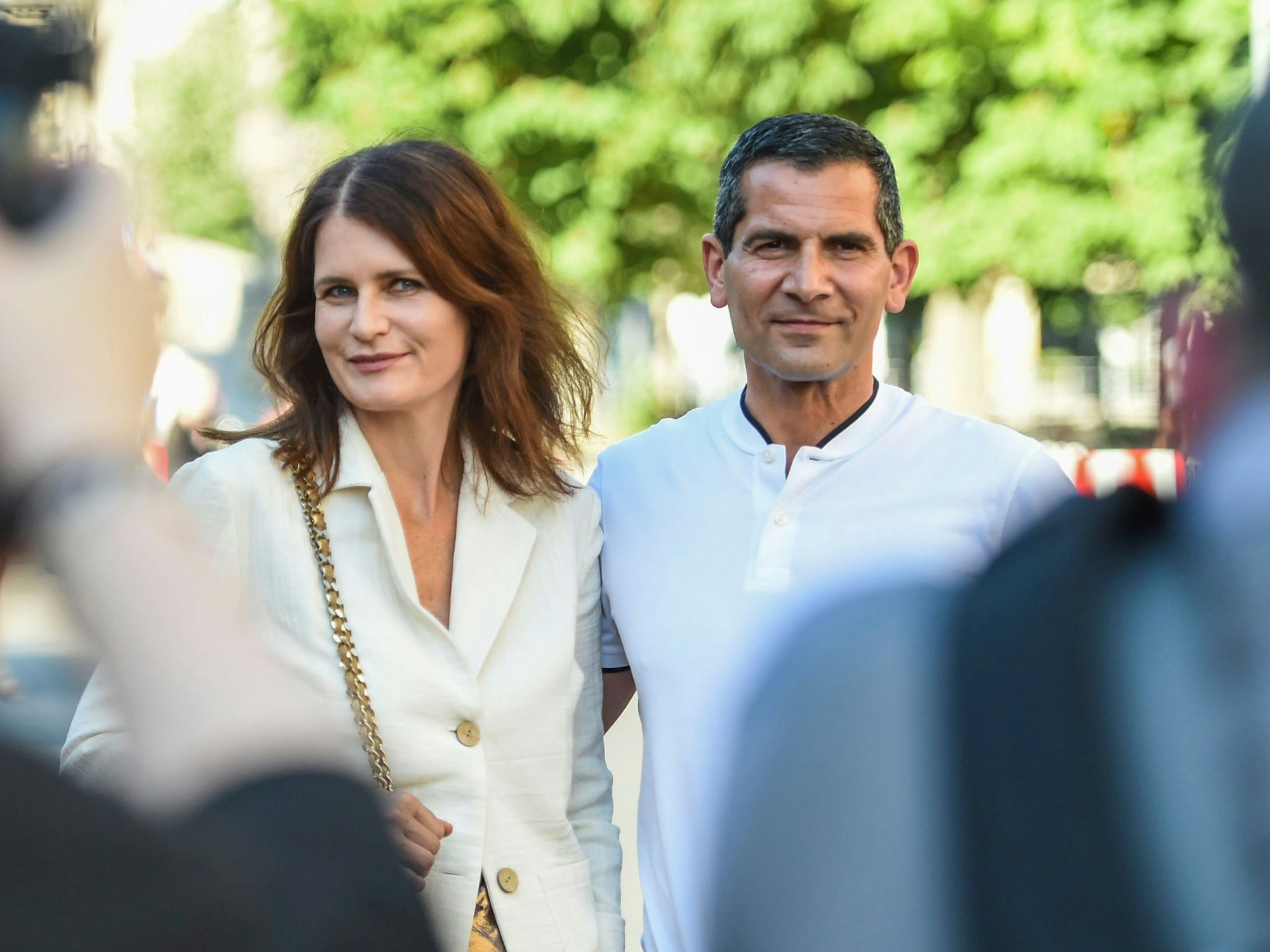 Mitri Sirin und seine Frau Friederike Sirin kommen am 14, Juni 2021 zur 71. Berlinale.