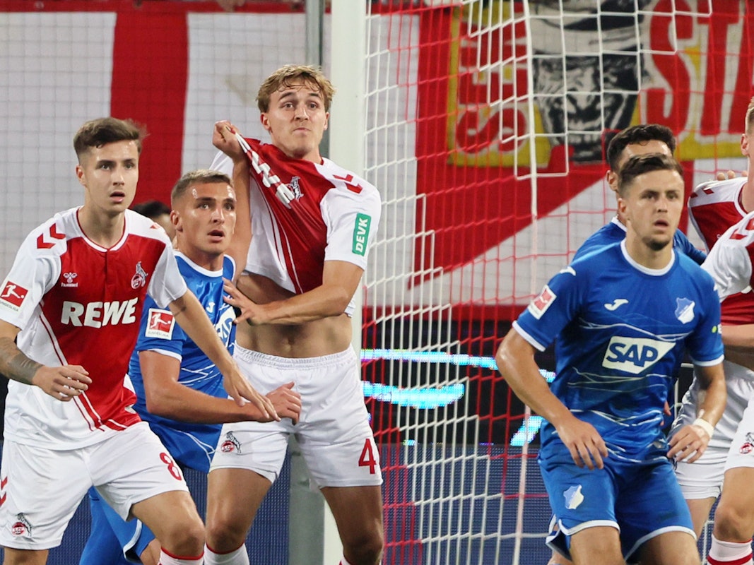 Timo Hübers spielt für den 1. FC Köln gegen die TSG Hoffenheim.