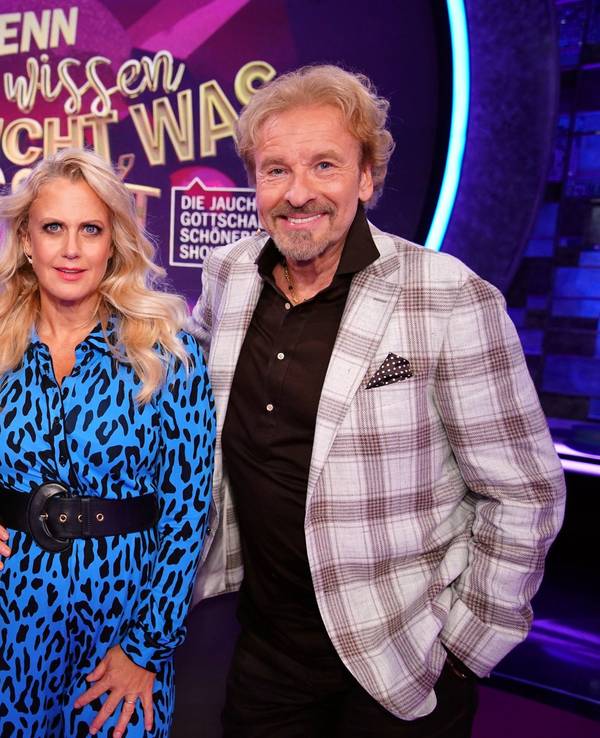 Günther Jauch (l.), Barbara Schöneberger und Thomas Gottschalk.