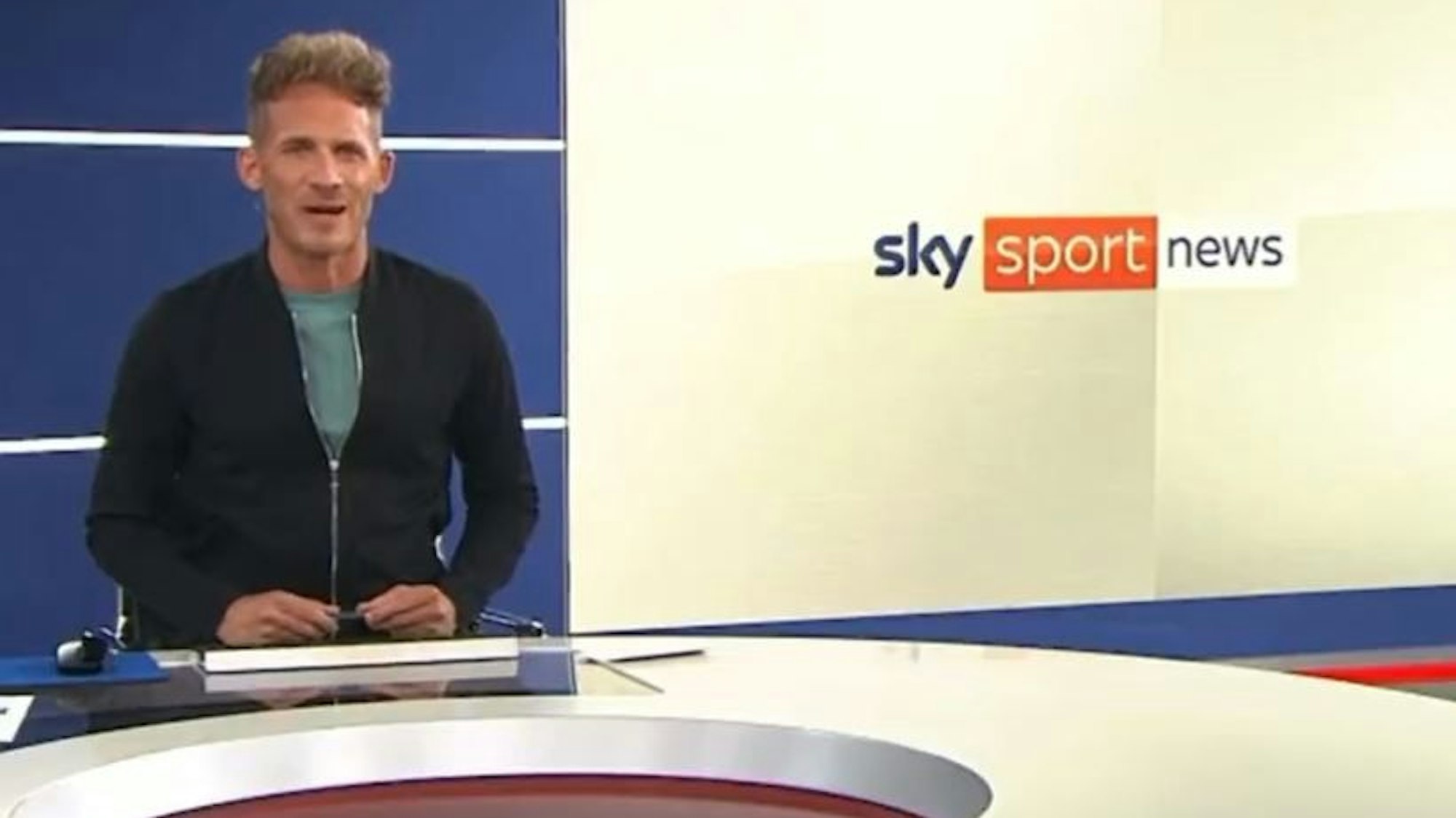 Thomas Fleischmann moderiert auf Sky Sport News HD.