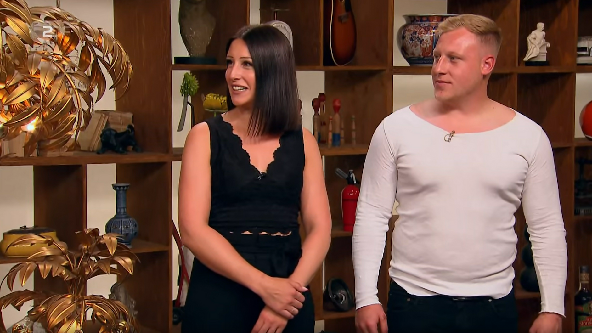 Angelina Nilius und Alexander Mohr, hier in der „Bares für Rares“-Folge vom Donnerstag.